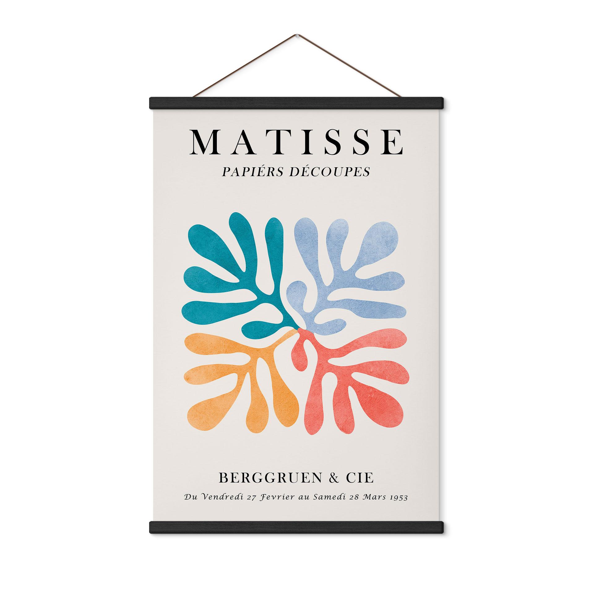 Tekstil plakat Papiers Découpés i Matisse-stil - Costa