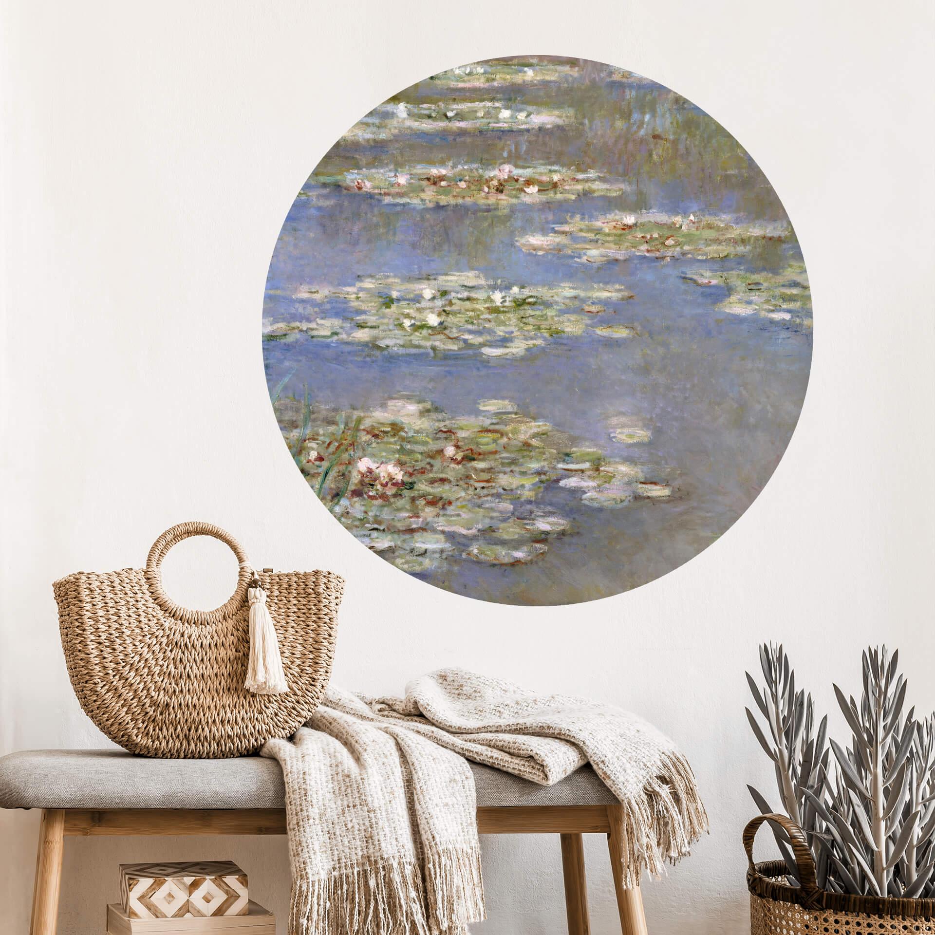 Sticker mural Monet - Nénuphars 1905 - Rond