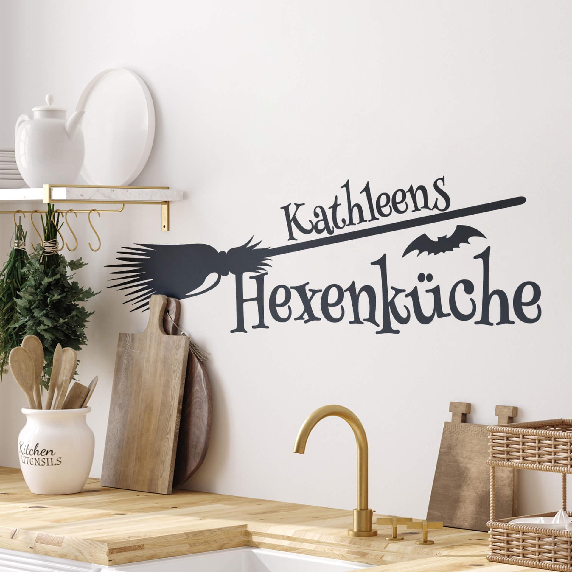 Wandtattoo + Name - Hexenküche