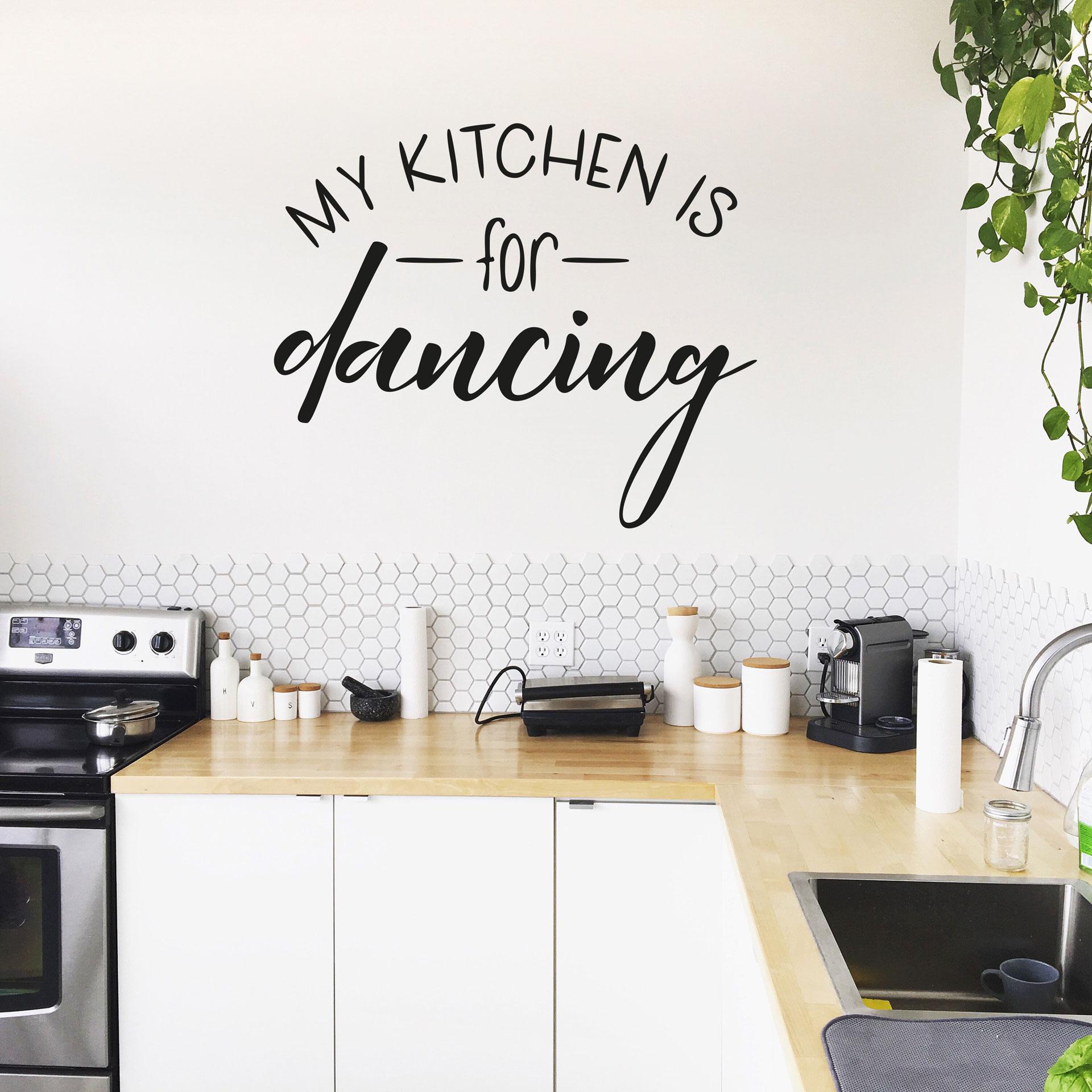 Wallsticker - My kitchen is for dancing