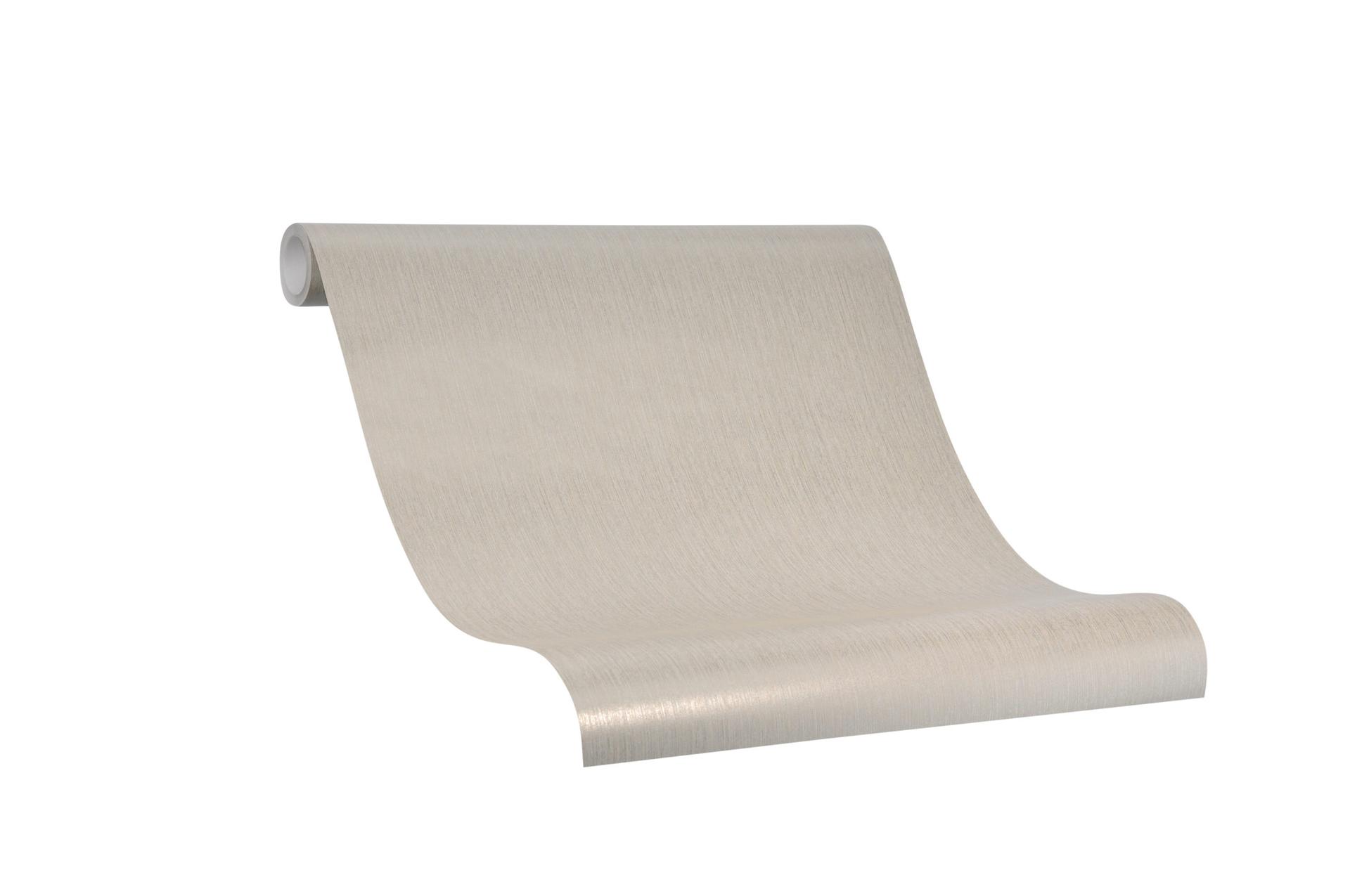 Effen behang, vliesbehang Novamur Yvi beige, goud