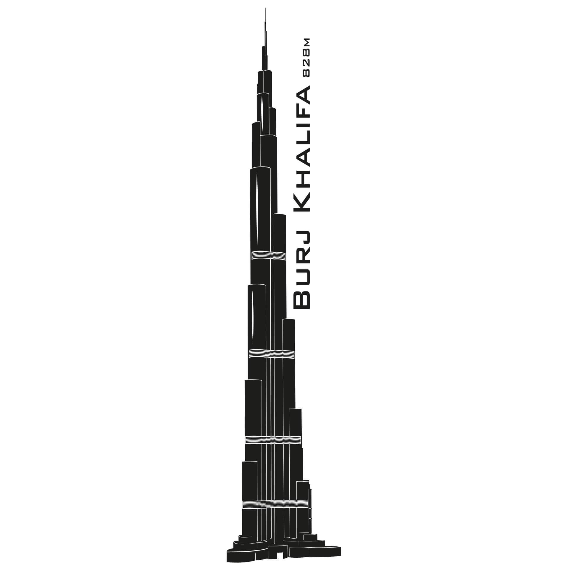 Adesivo murale - Burj Khalifa