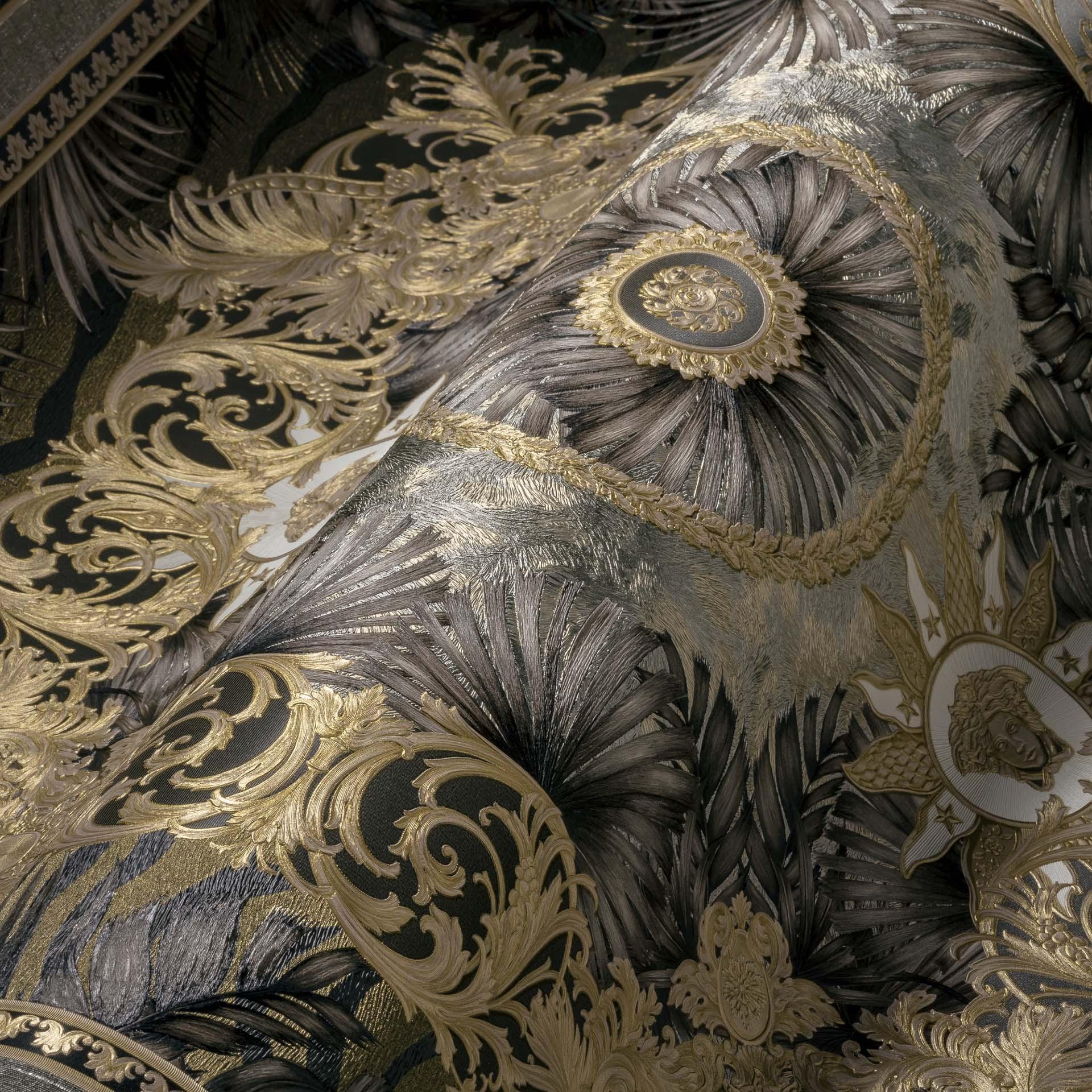 Versace Home Luxe Behang Jungle Bruin Goud