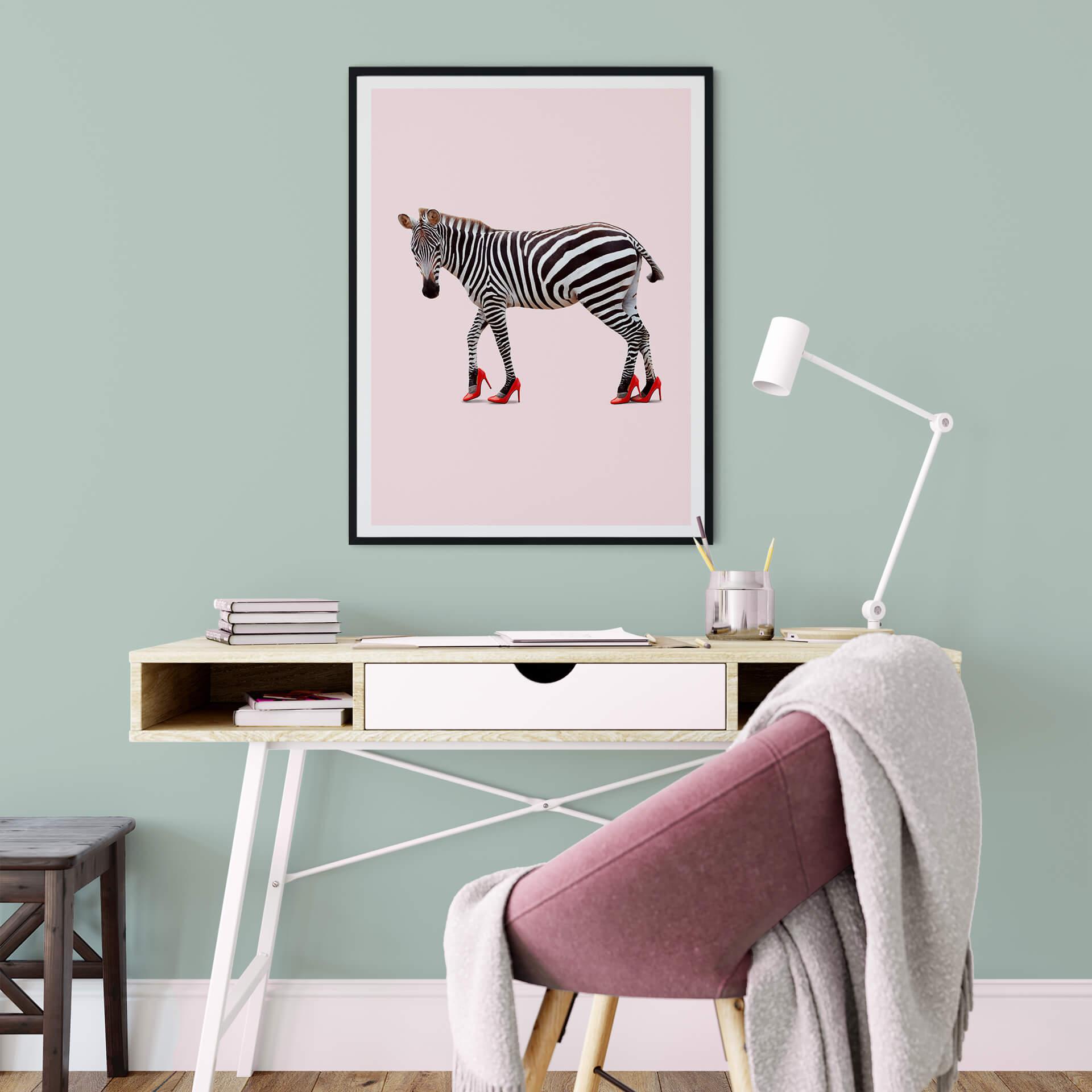 Póster Loose - Tacones de cebra