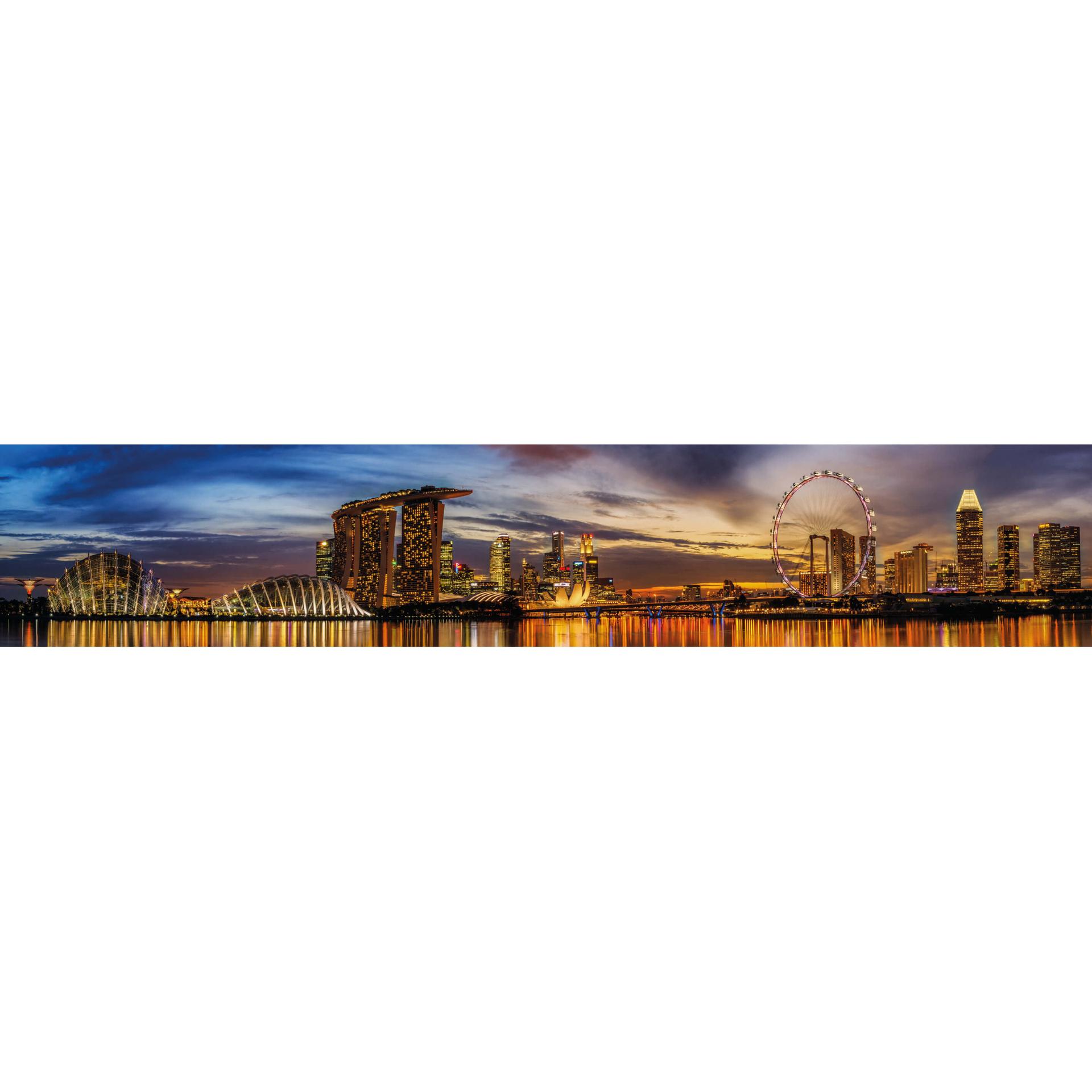 Fotobehang Xie - Lights in Singapore - Panorama