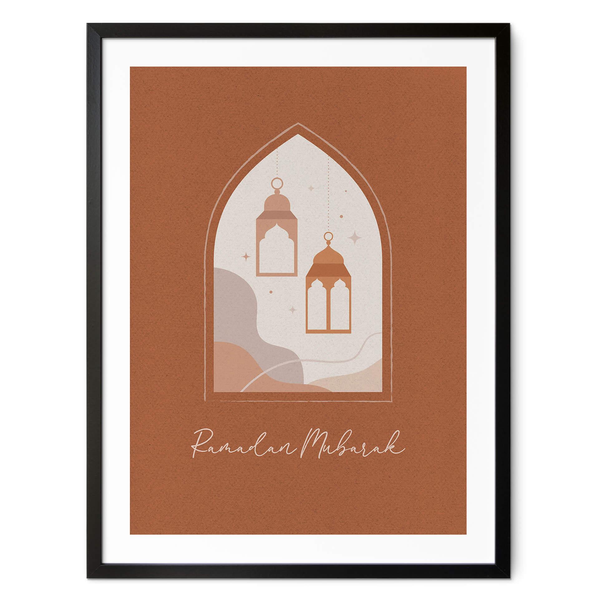 Poster Lanternes du Ramadan Moubarak
