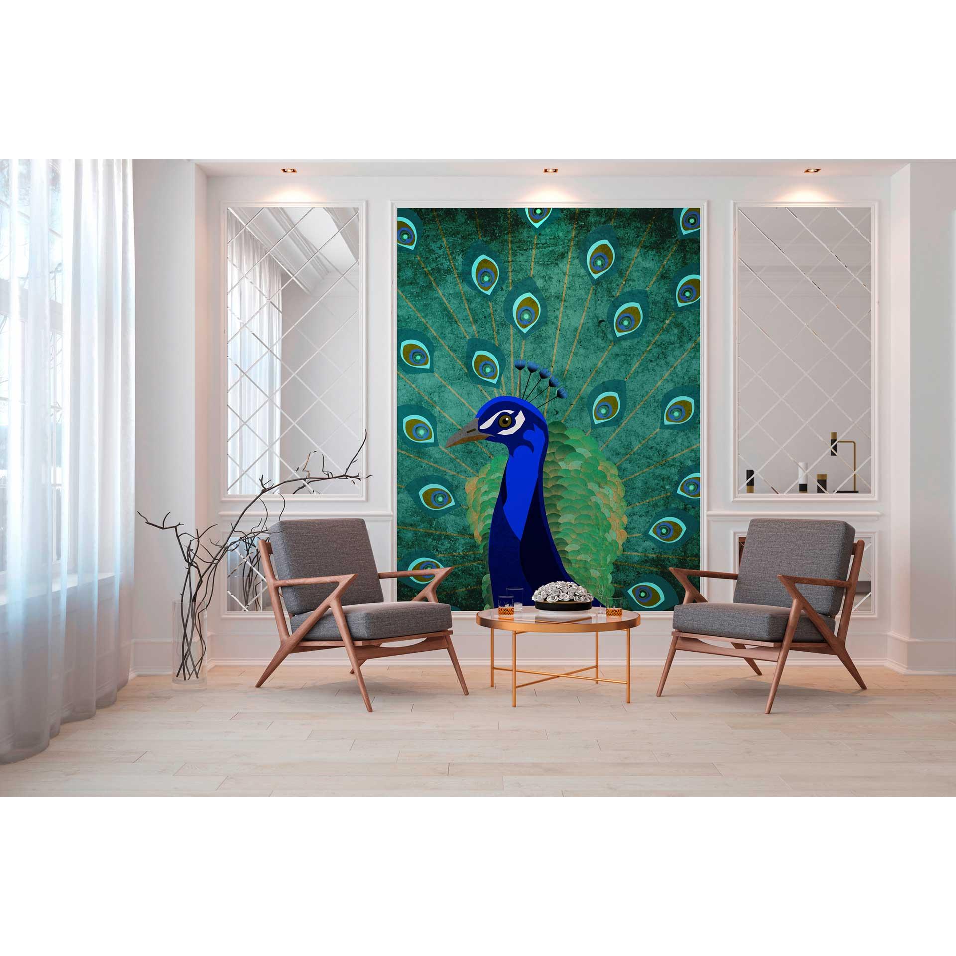 Livingwalls Fotobehang ARTist Peacock