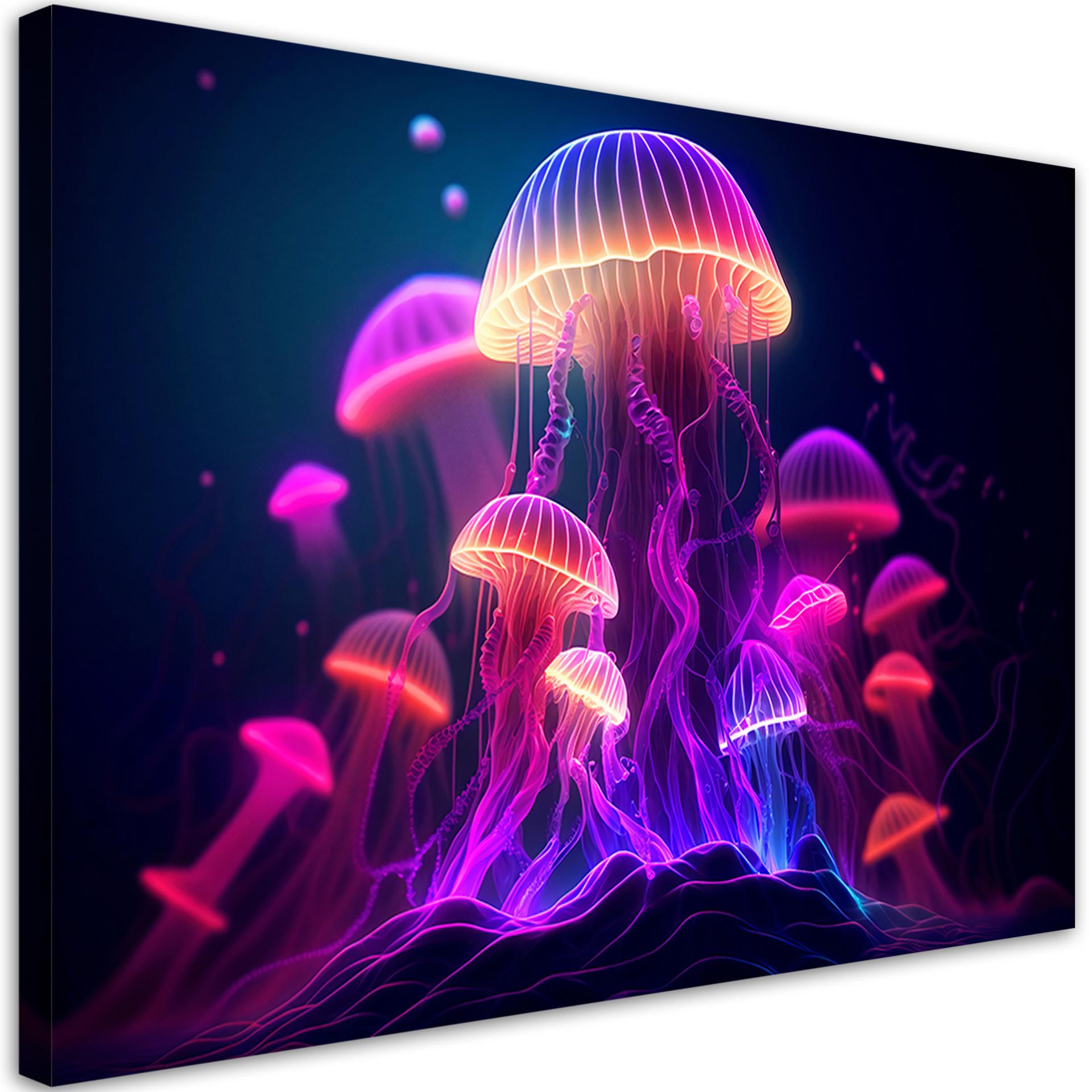 Canvas print neon abstraktion