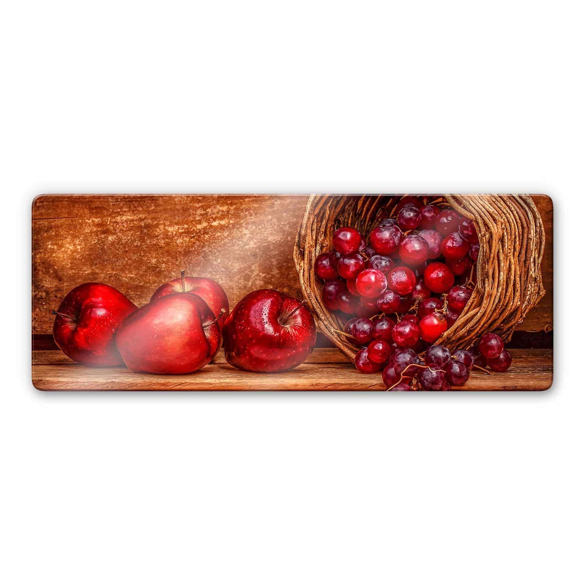 Tableau sur verre Perfoncio - Fruits rouges - Panorama
