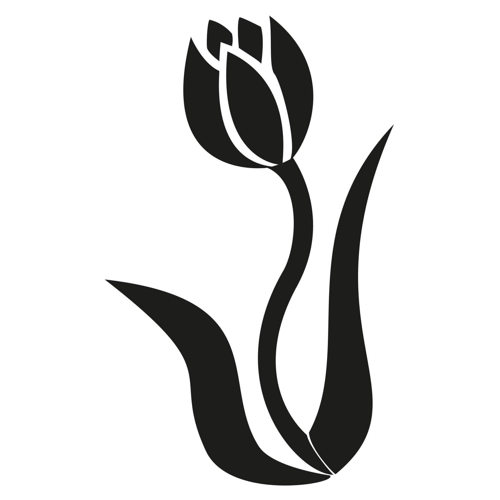 Muursticker Tulp