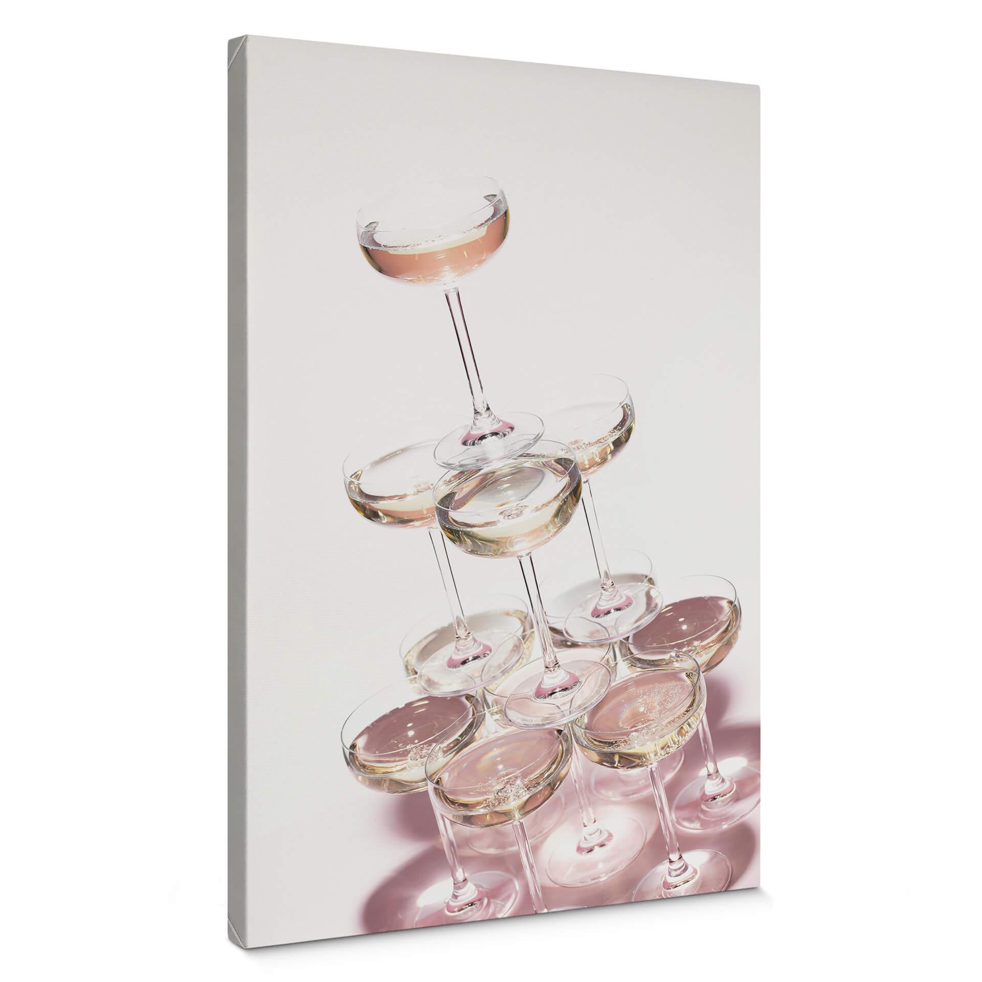 Canvastavla 1X Studio - Champagnetornet