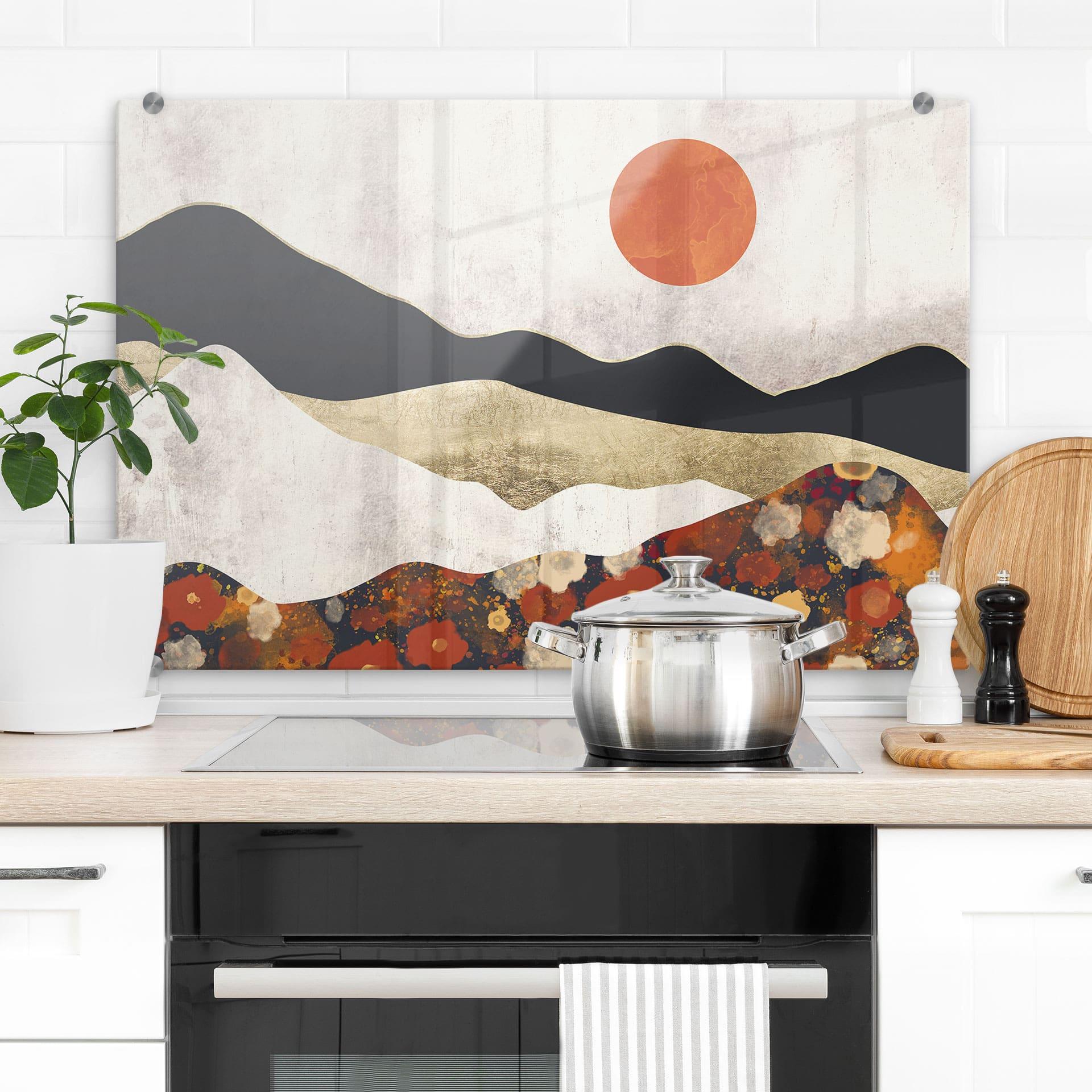 Spritzschutz Herbstliche Berglandschaft - SpaceFrog Designs