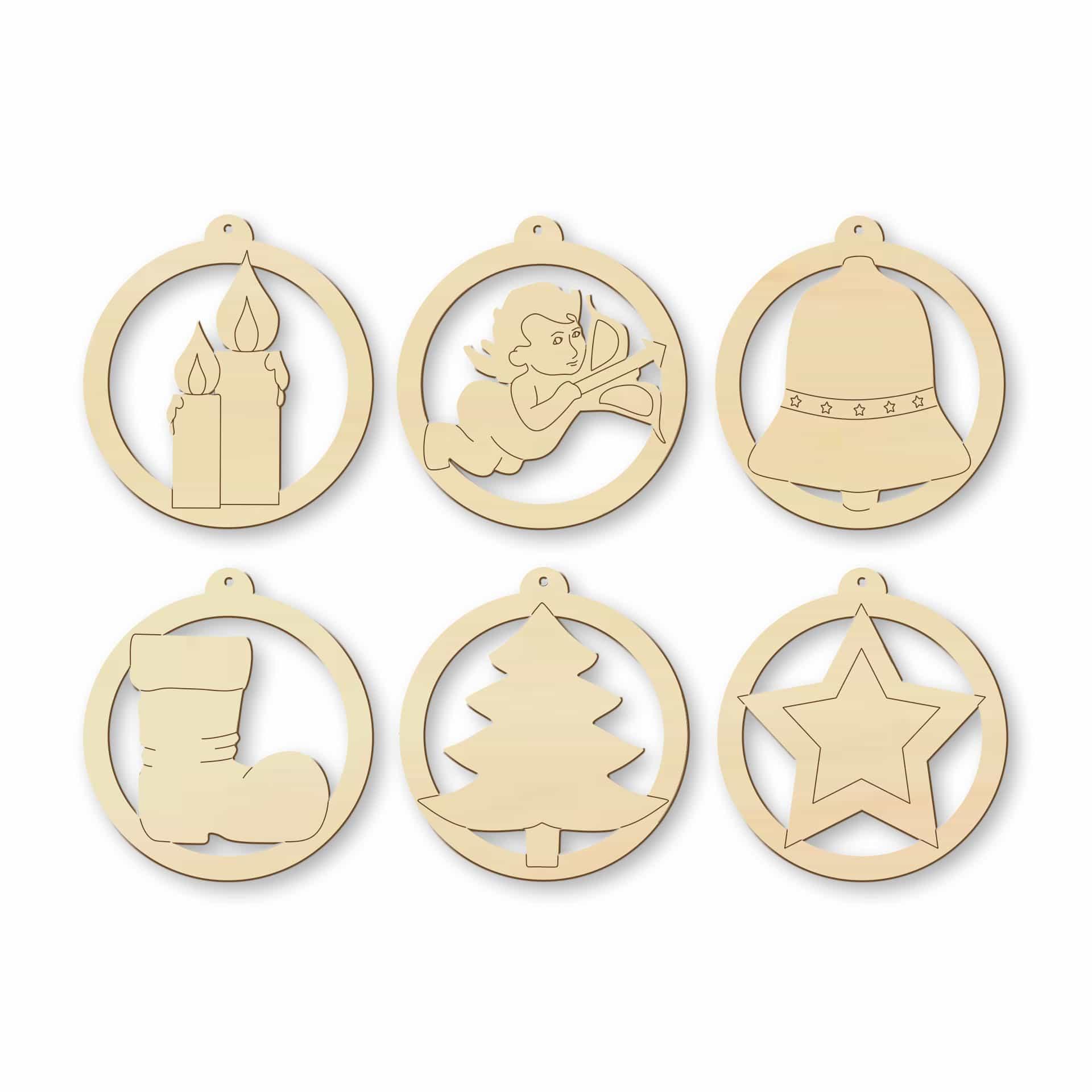 Decori natalizi - Set di 6