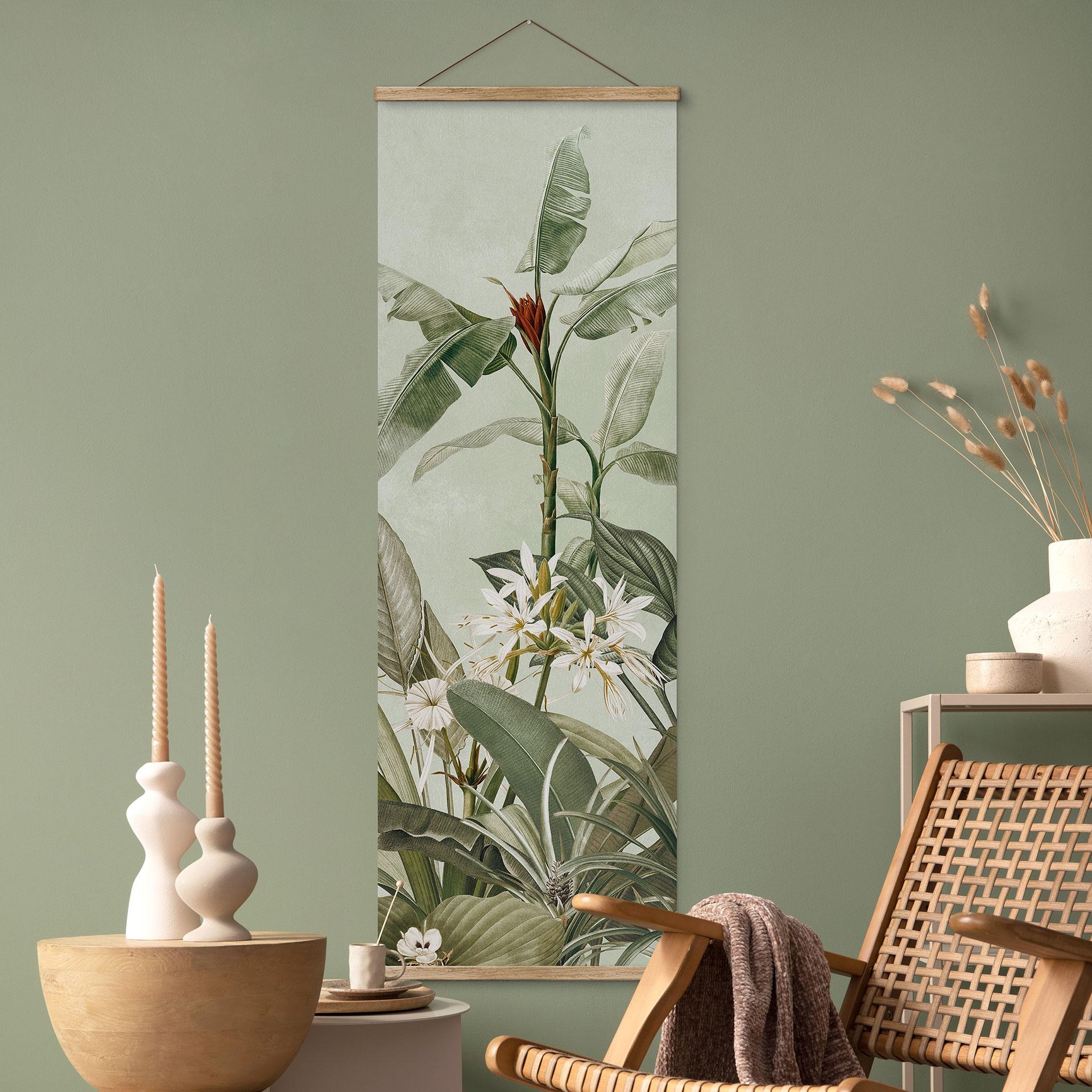 Obraz tkaniny tropikalna botanika - UN Designs - Panorama