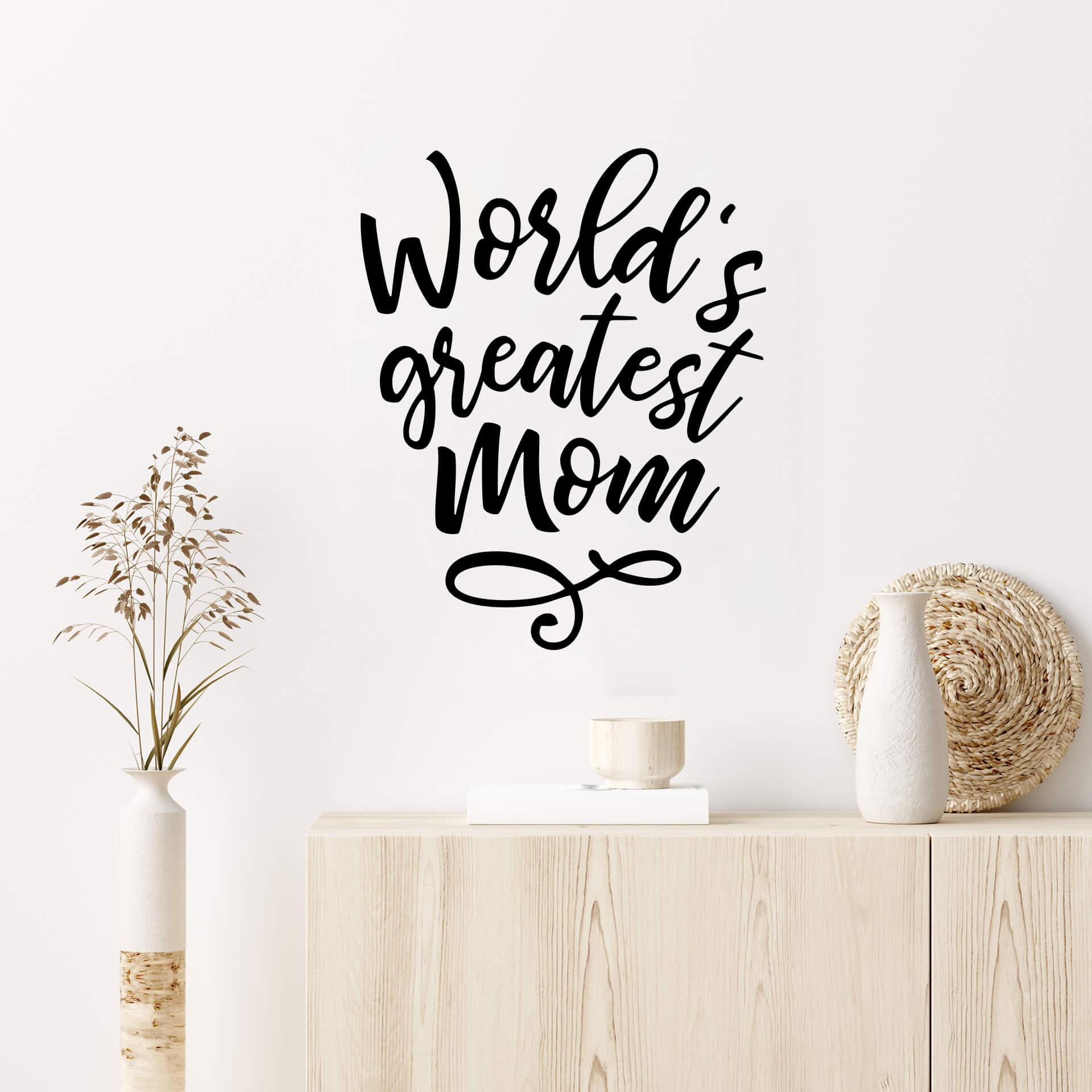 Muursticker World's Greatest Mom