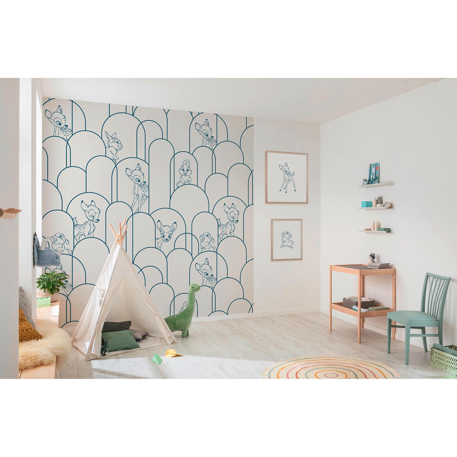 behang - Verstop je Bambi - 250 x 250 cm