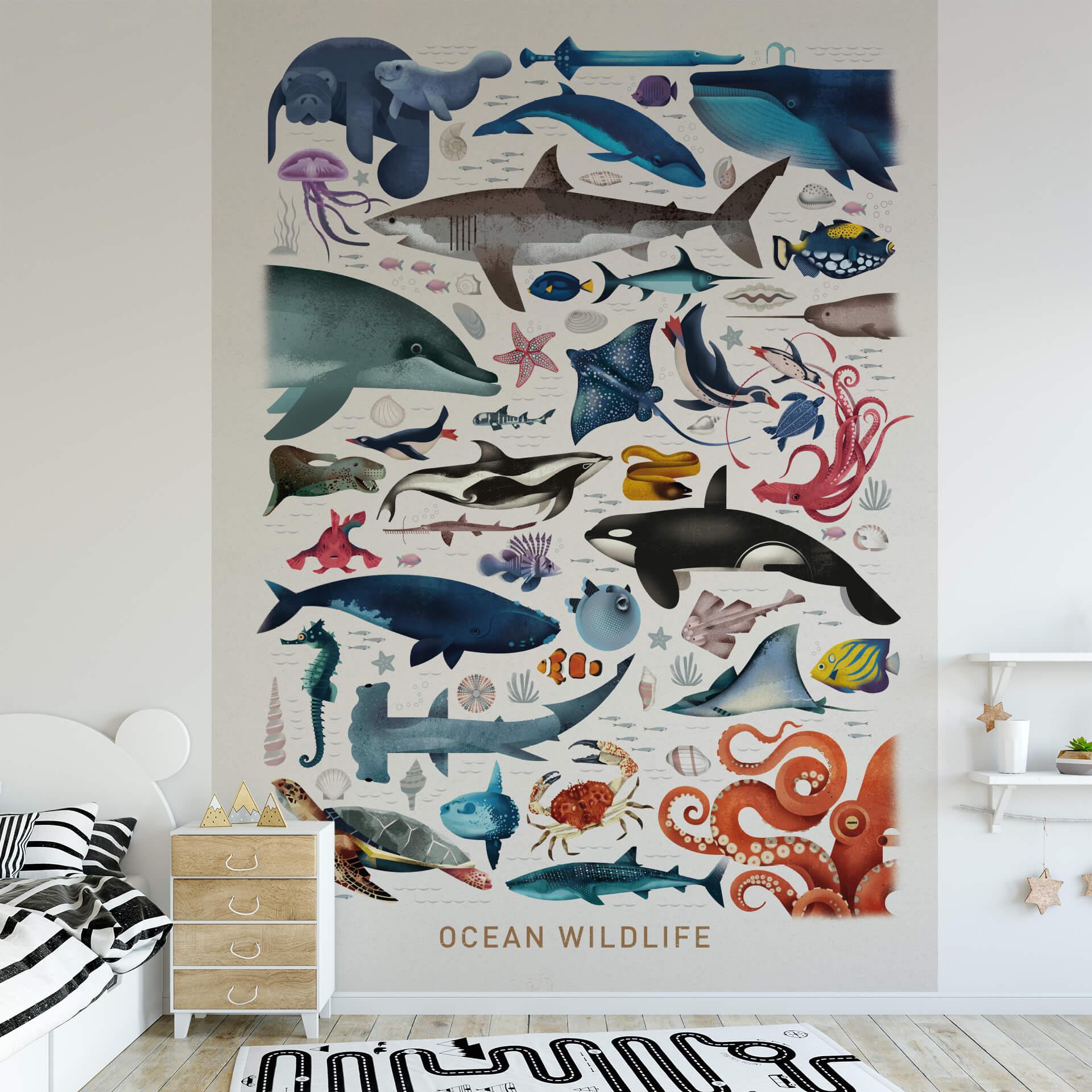 Brun - Fototapet Ocean Wildlife