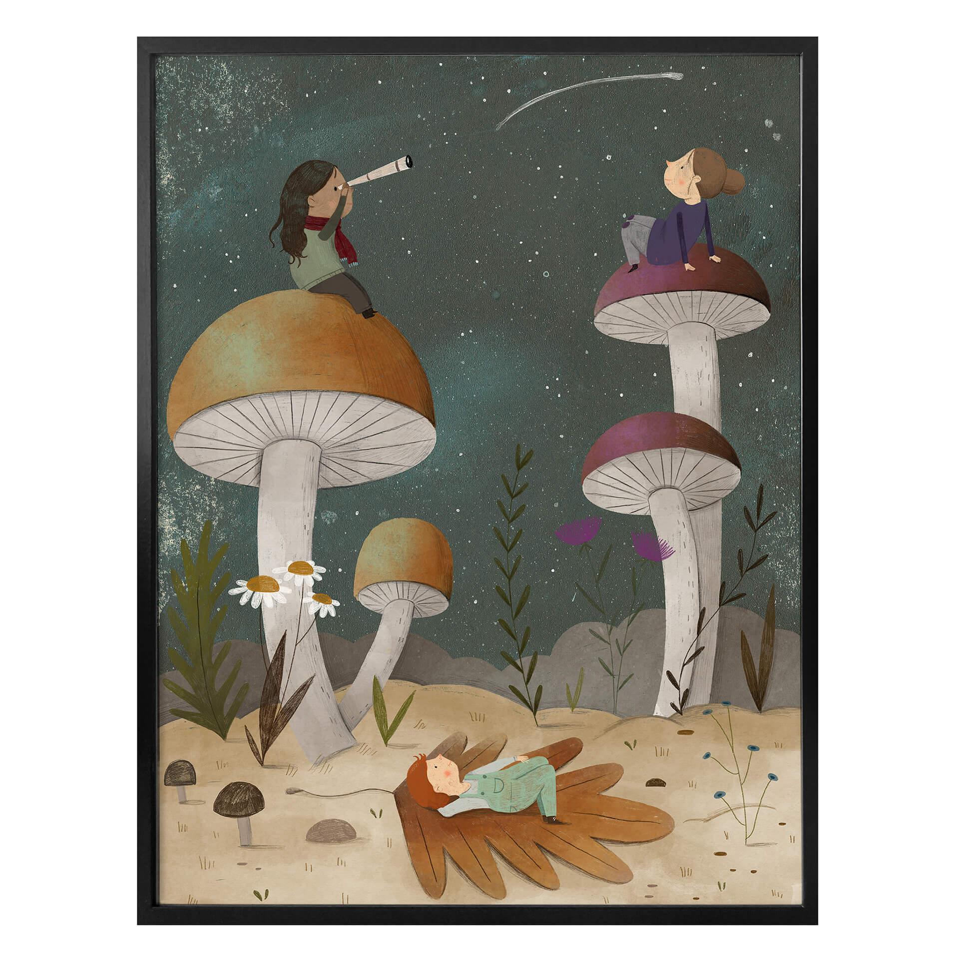 Póster Loske - Estrellas en el cielo
