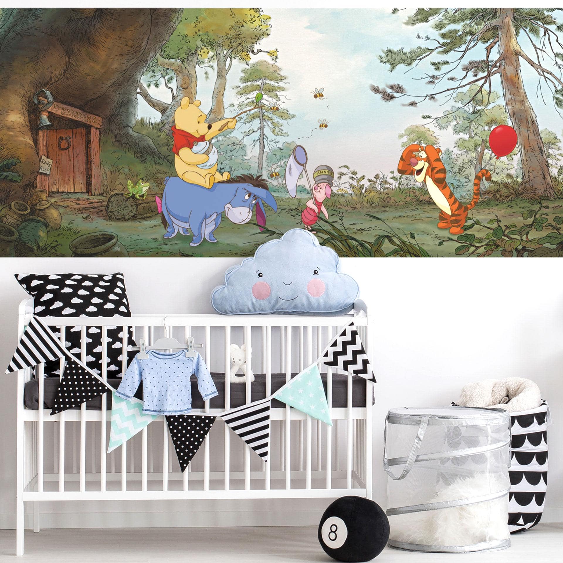 Fotobehang Papierbehang Winnie Pooh´s House