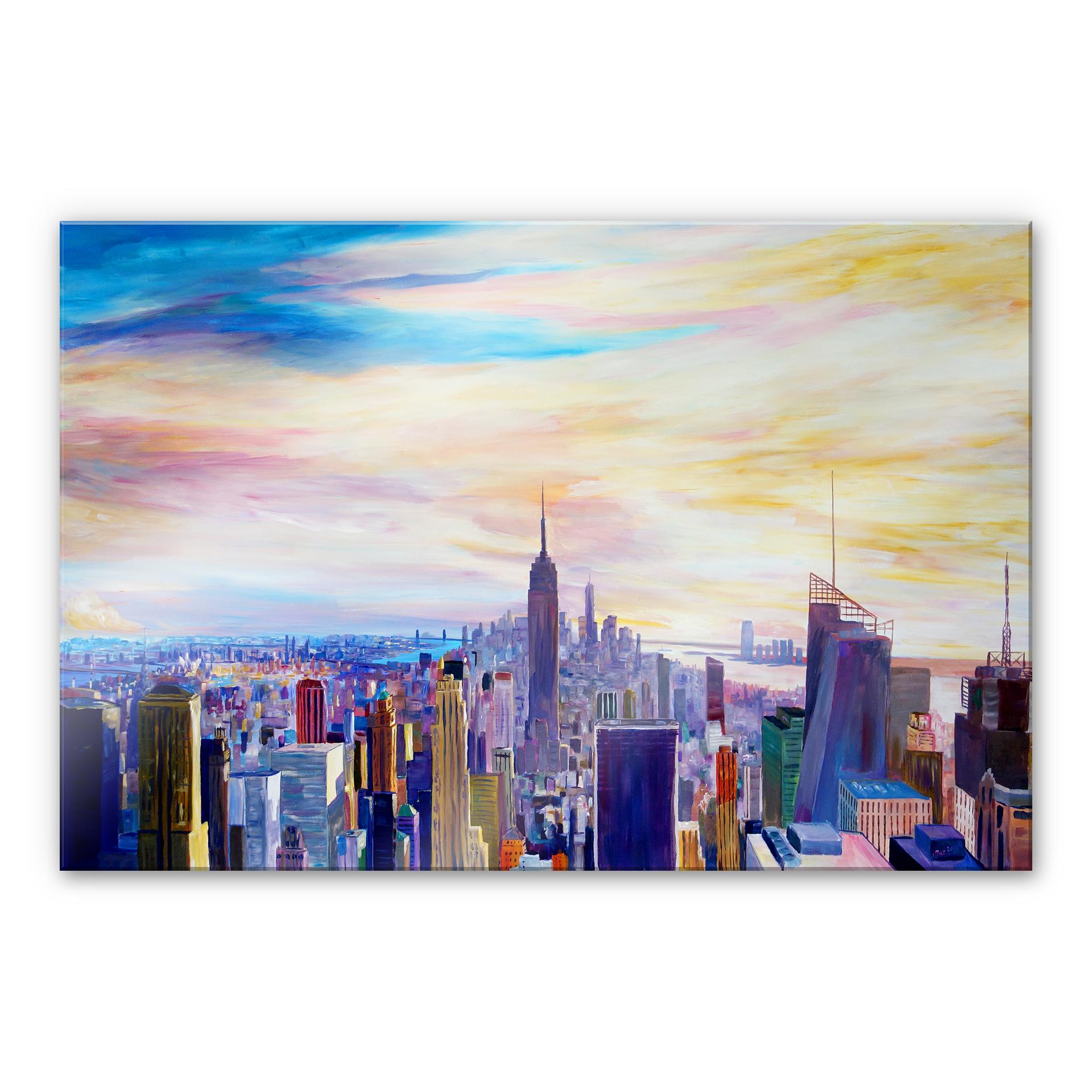 Tableau en verre acrylique - Bleichner - Vue sur New York City