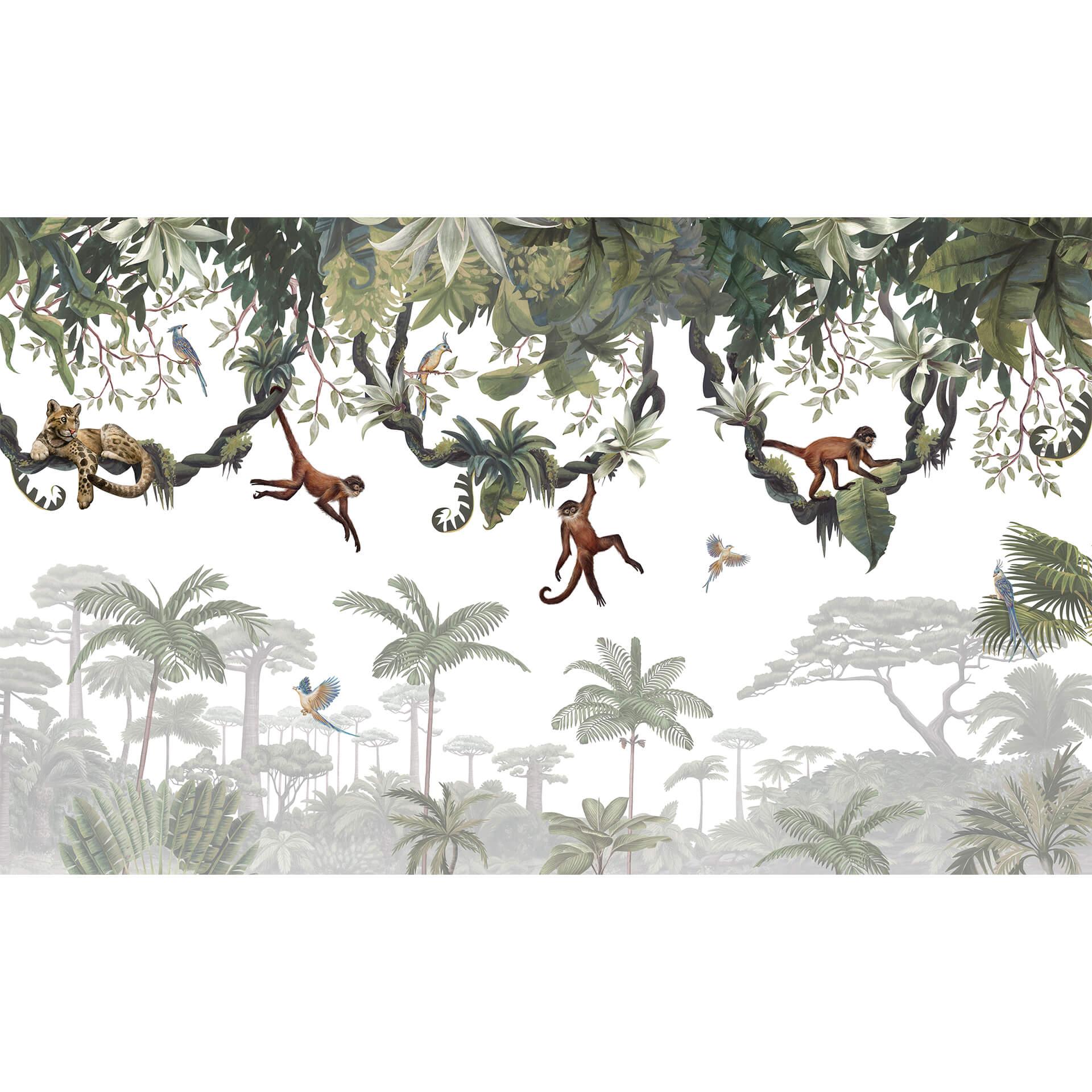Fotobehang Kikki Belle - Happy Monkeys