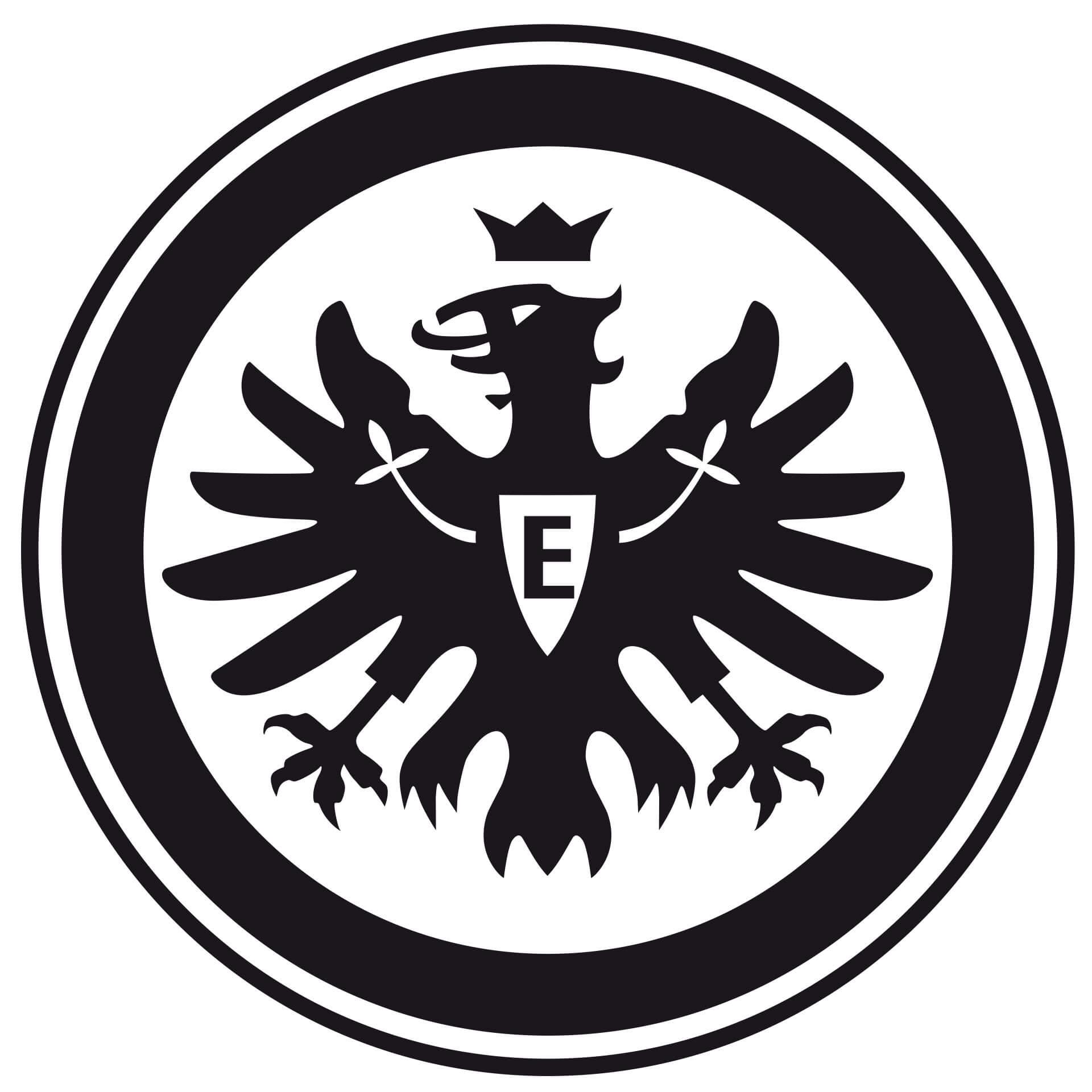Wandtattoo Eintracht Frankfurt Logo einfarbig