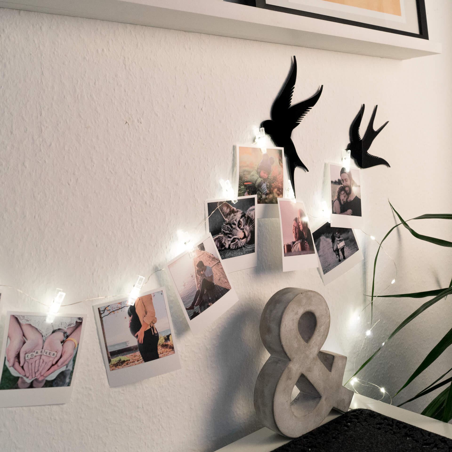 LED Lichterkette für Fotos mit Klammern