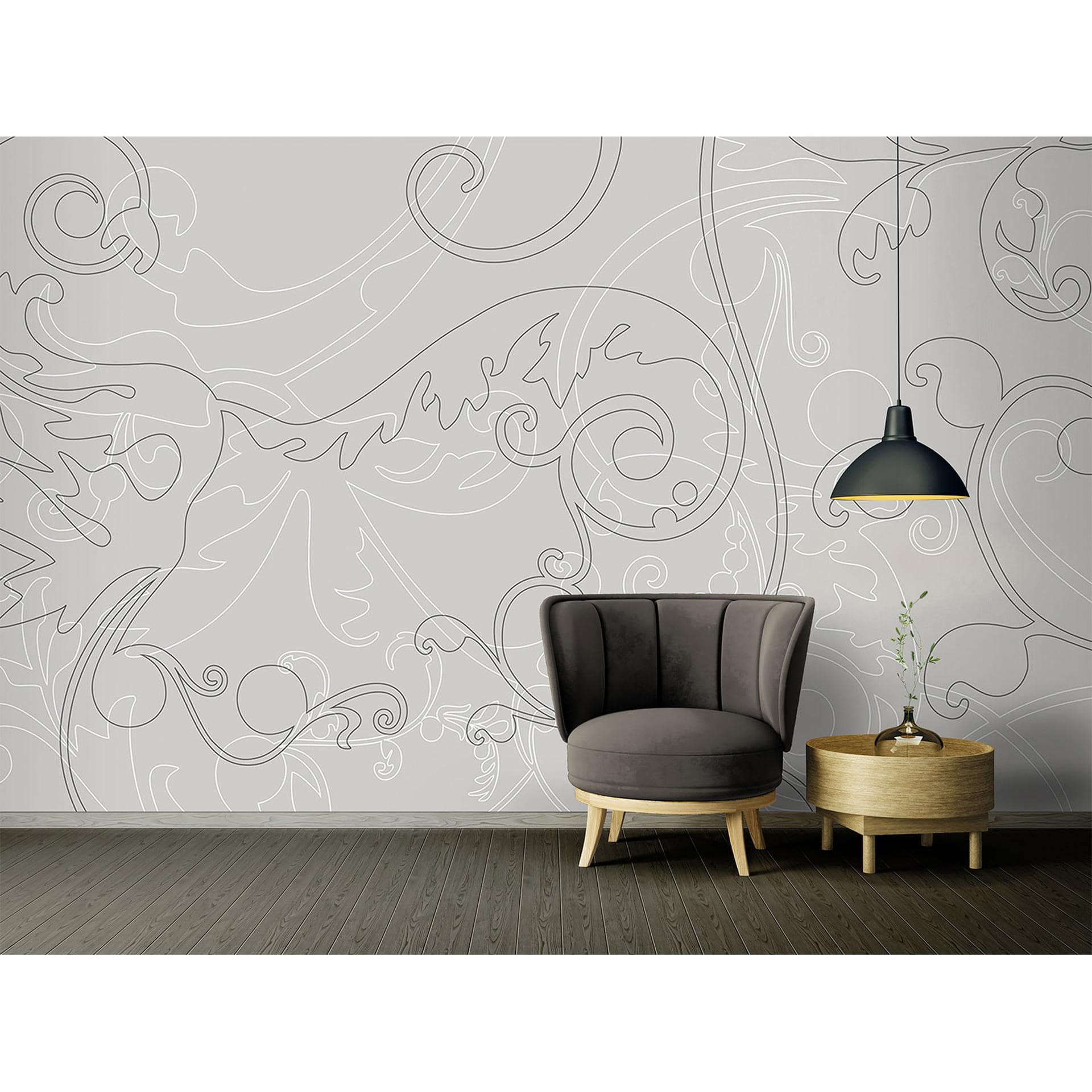 Architects Paper Papier peint photo Atelier 47 Ornament Art baroque gris