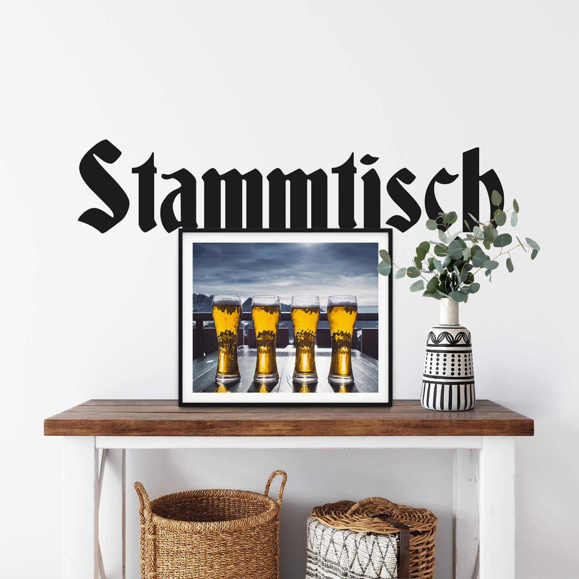 Wandtattoo Stammtisch