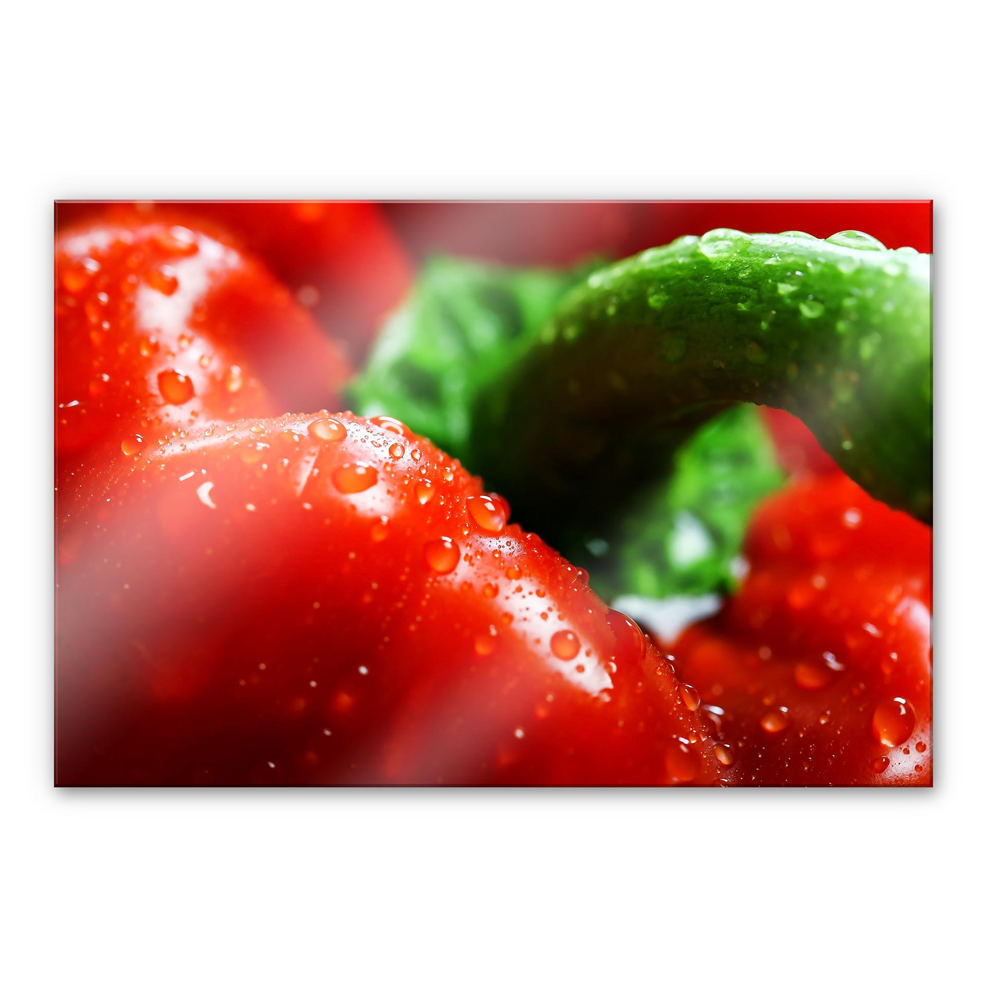 Akrylbillede i glas Fresh Paprika