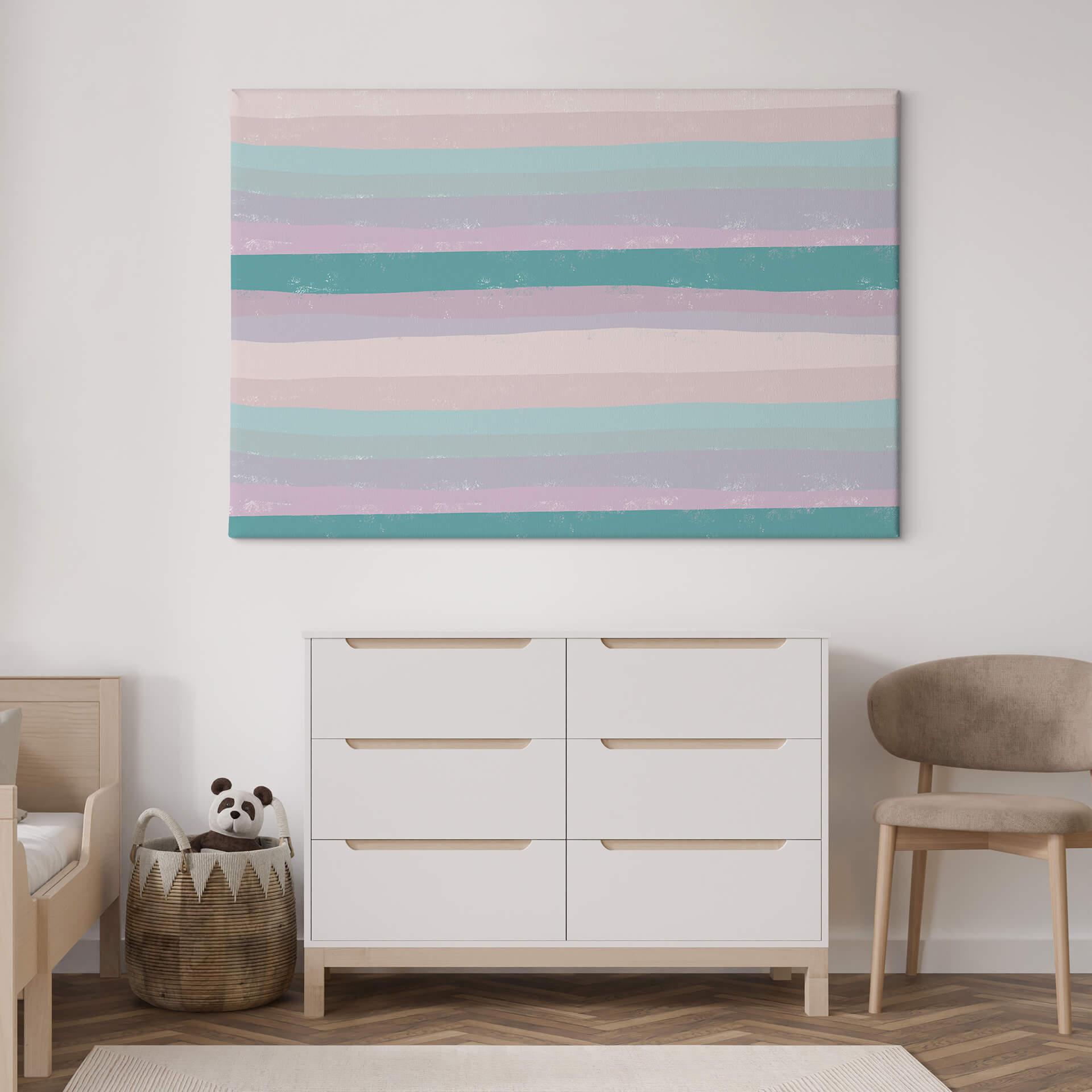 Lærredsprint - Uplusmestudio - Coloured Stripes