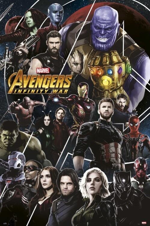Poster, film poster Avengers: Infinity War 61x91,5 cm