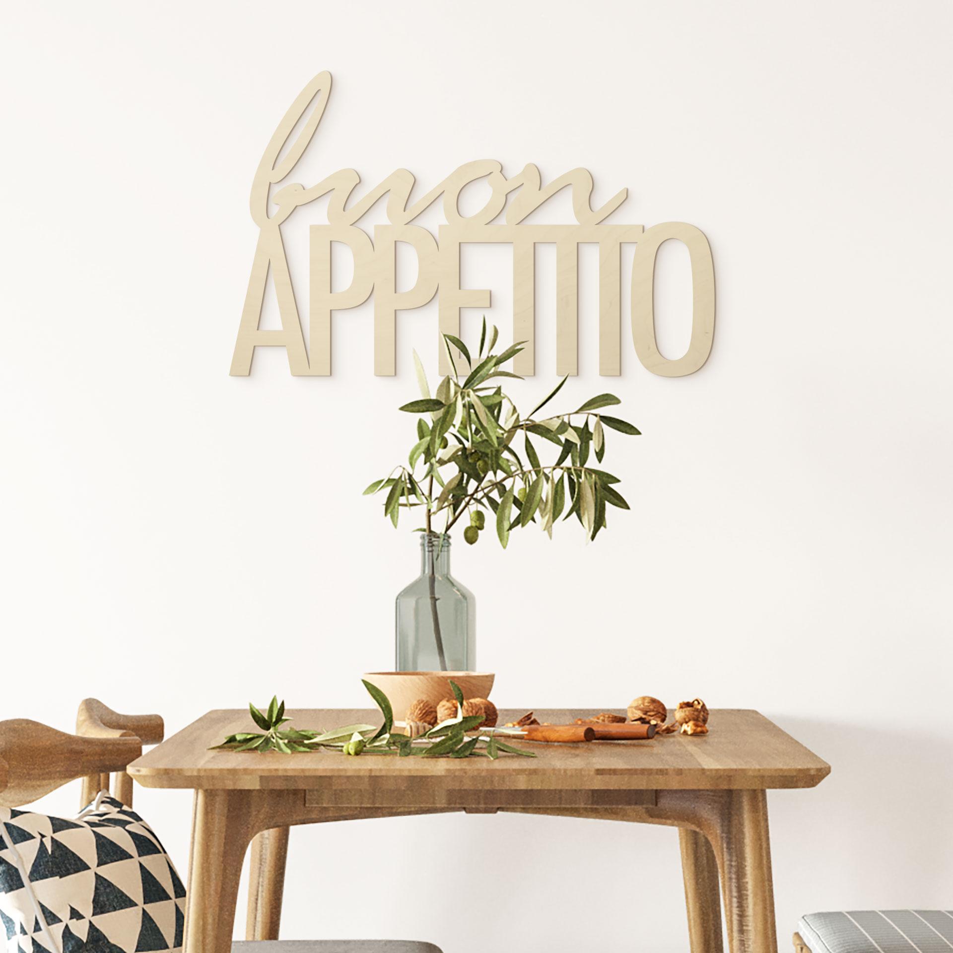 Træbogstaver - Buon Appetito - Poppel