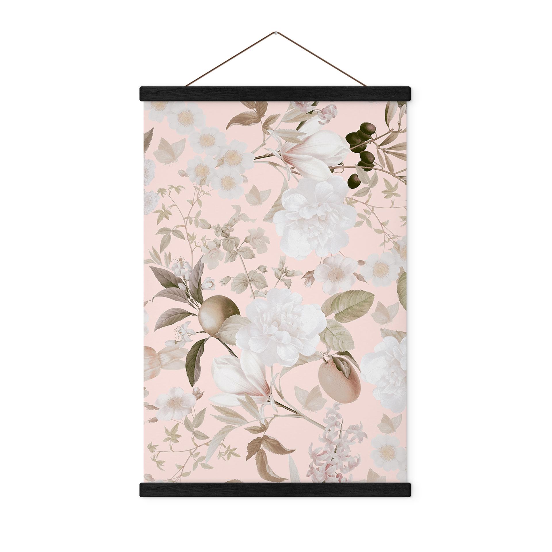 Illustration av boho-tyg poster med blommor och frukt - UN Designs