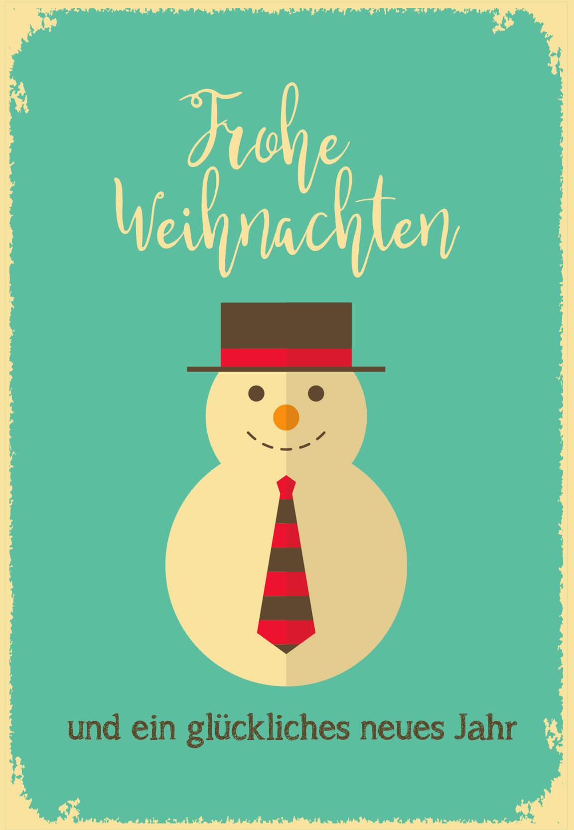 Gutschein Weihnachten - Schneemann