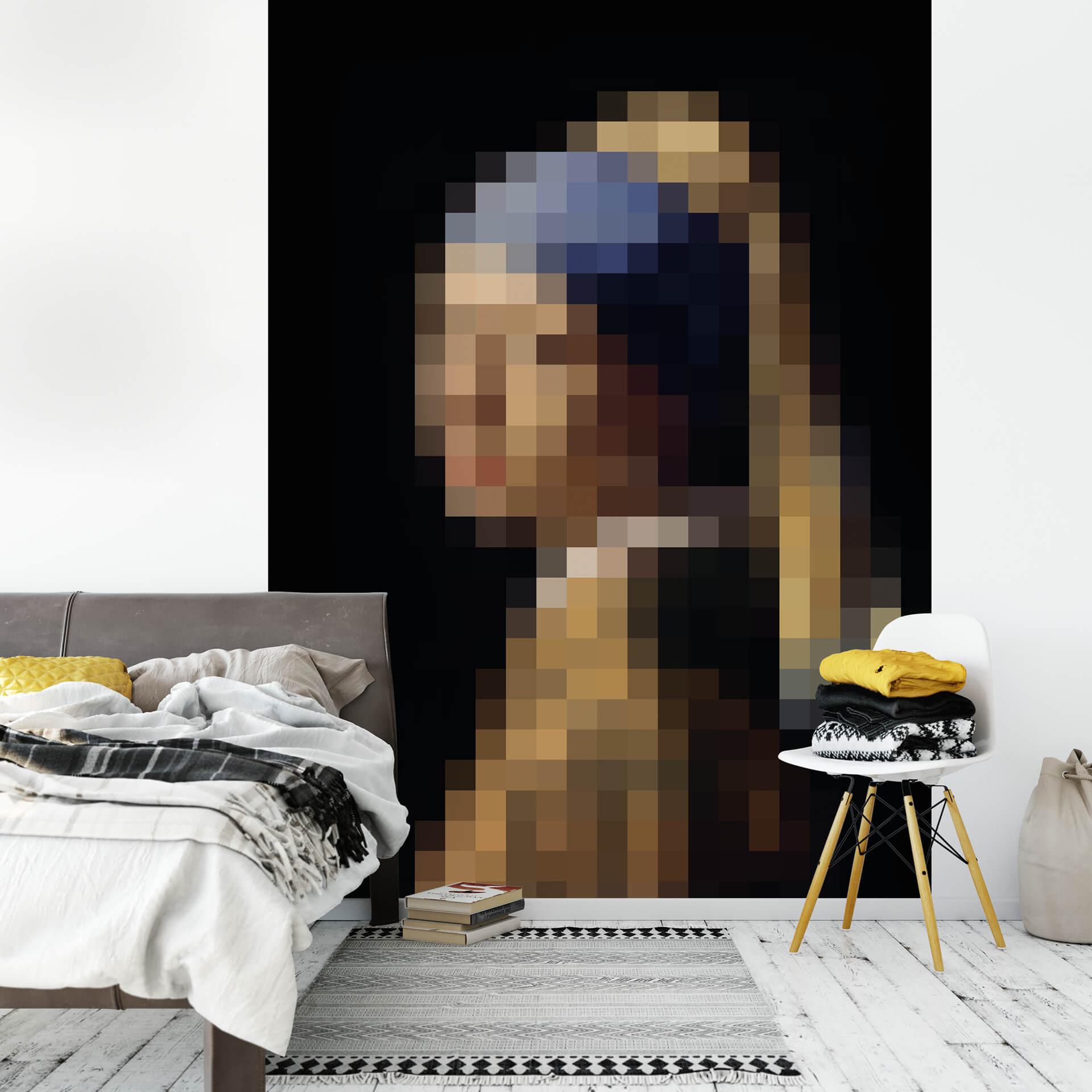 Papier peint photo Vermeer - La jeune fille à la boucle d'oreille en perles - 192x260 cm