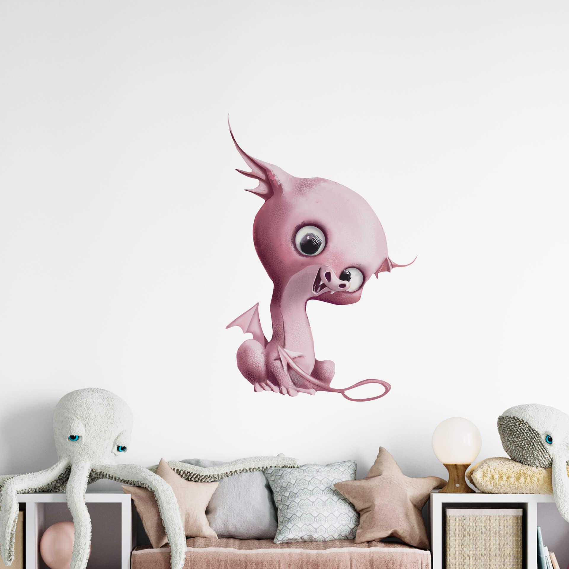 Wallsticker De små drager - Grinsebacke