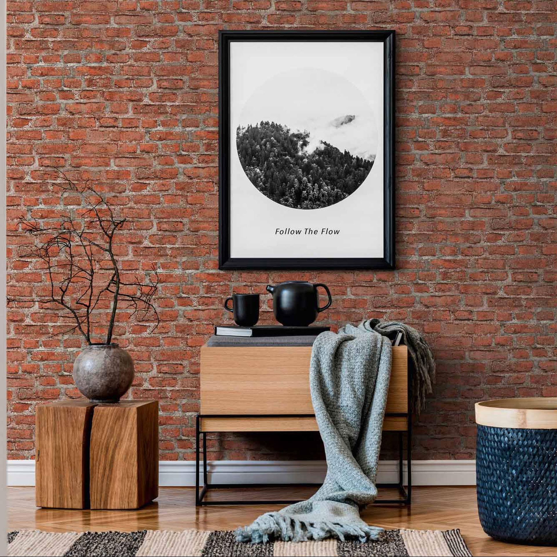 Livingwalls Vliesbehang Neue Bude 2.0 Baksteen Optiek