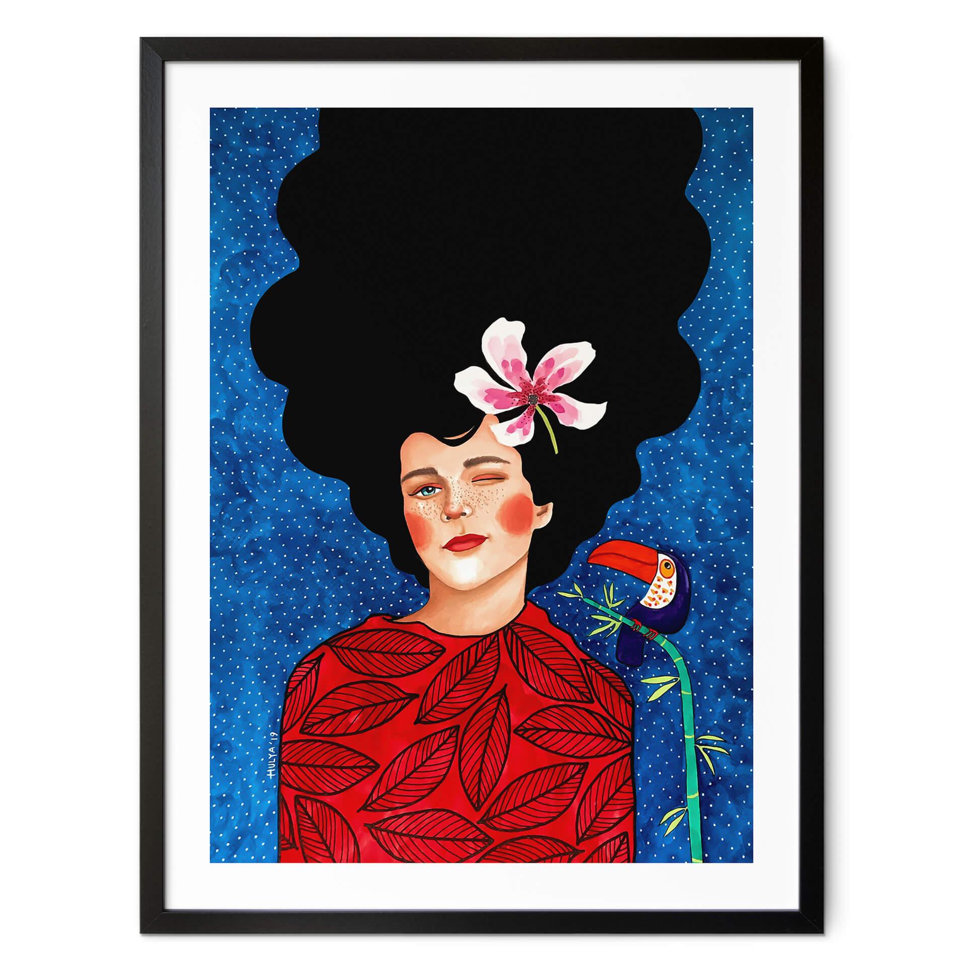 Plakat Woman with a twinkle in her eye - Hülya