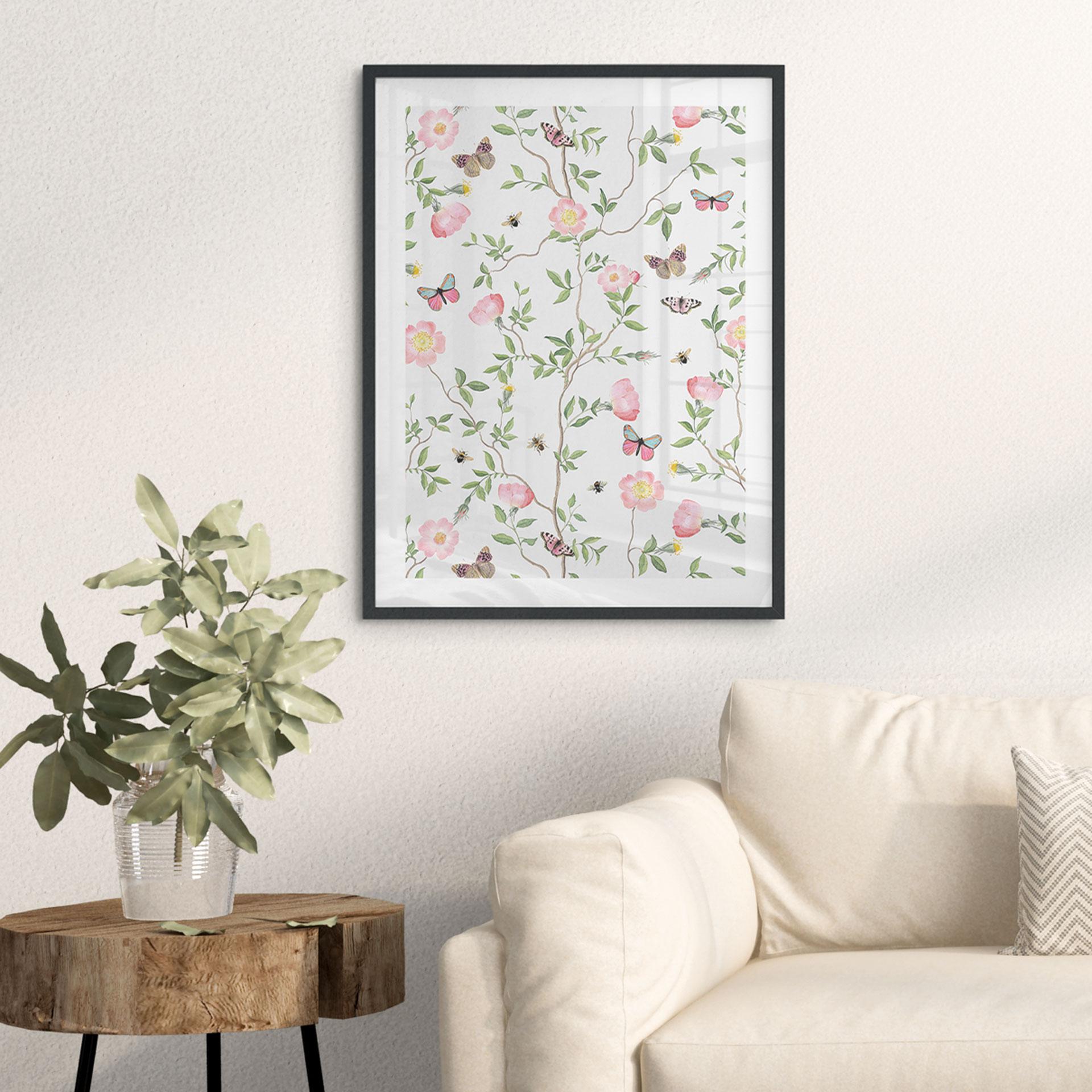 Poster Rose rosa in primavera - UN Designs