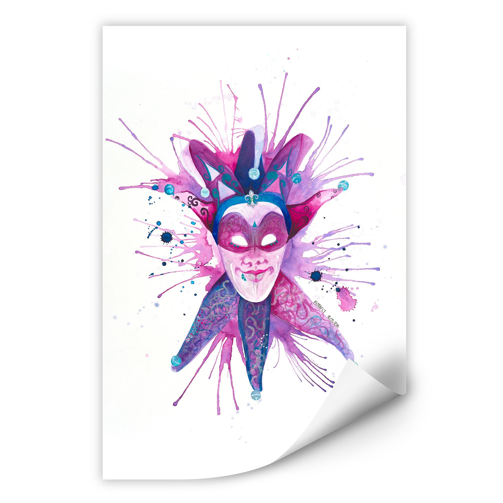 Wallprint Buttafly - Mardi Gras Mask