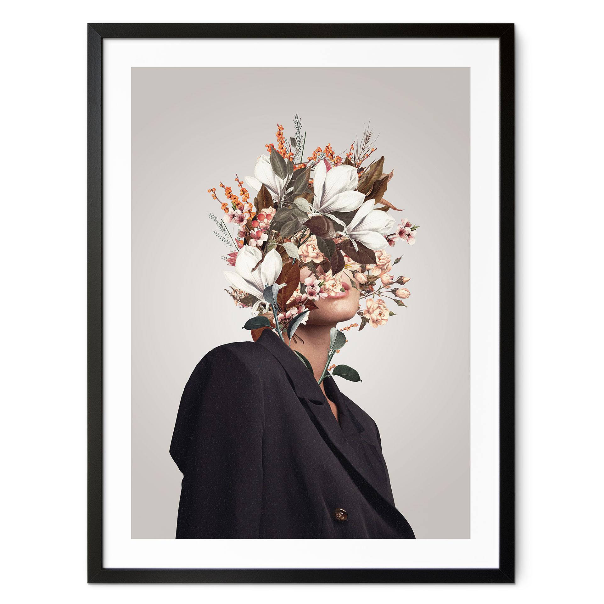 Plakat Feminine blomster - Moth