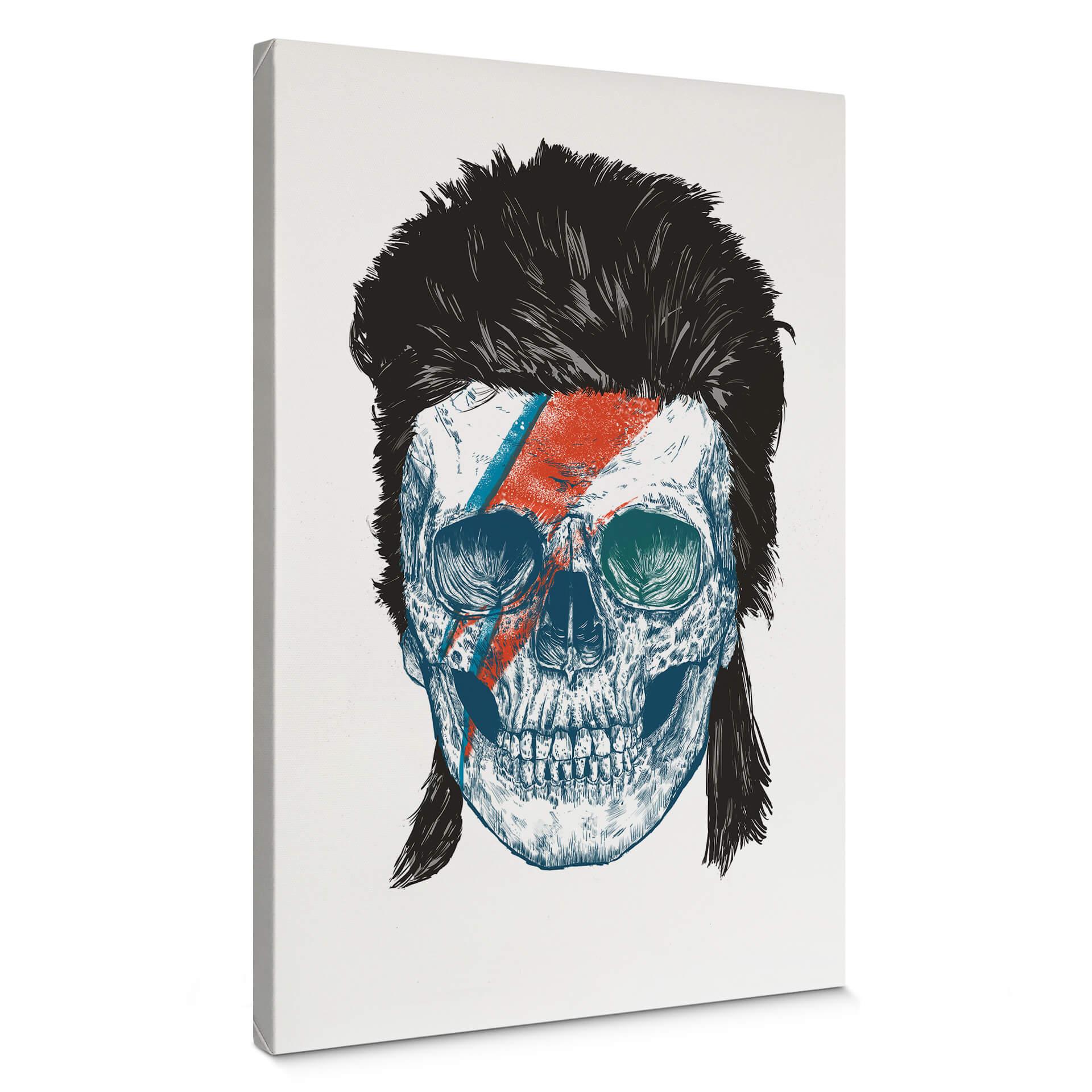 Canvastavla Solti - Bowies skalle