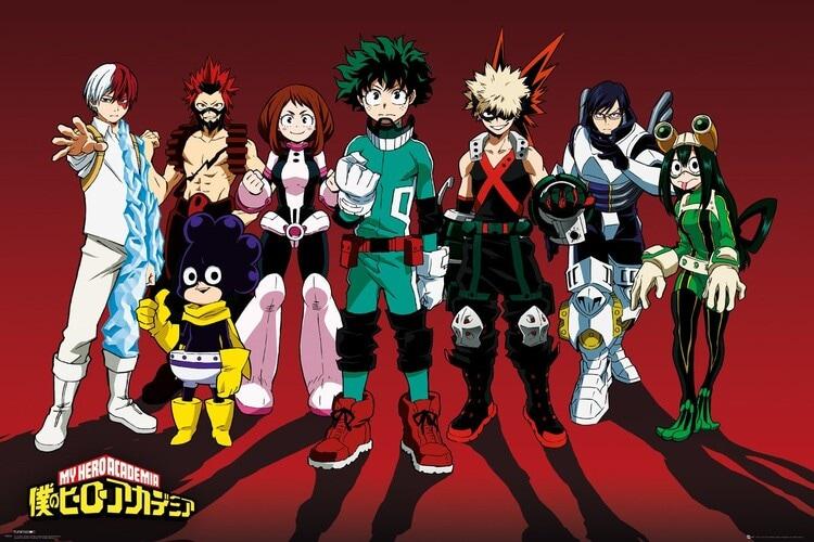 Poster, film poster My Hero Academia - Line Up 61x91,5 cm
