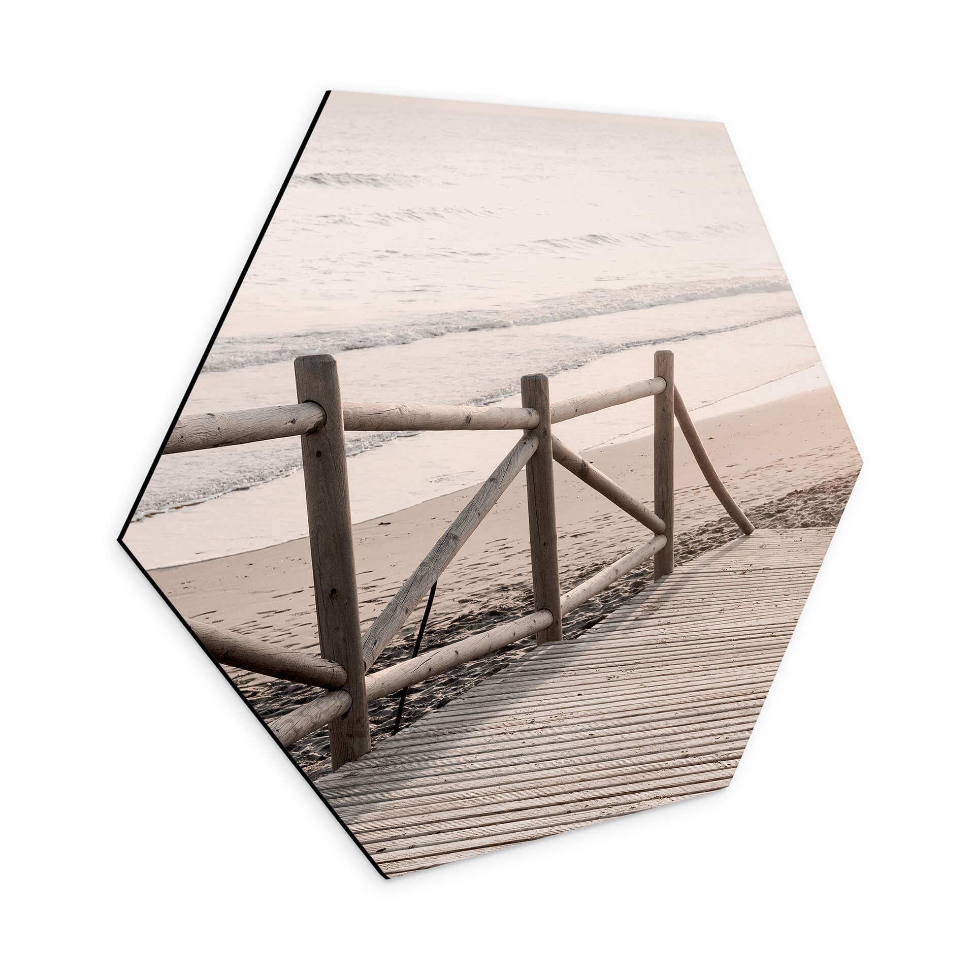 Hexagone - alu-Dibond 1X Studio - Chemin vers la plage