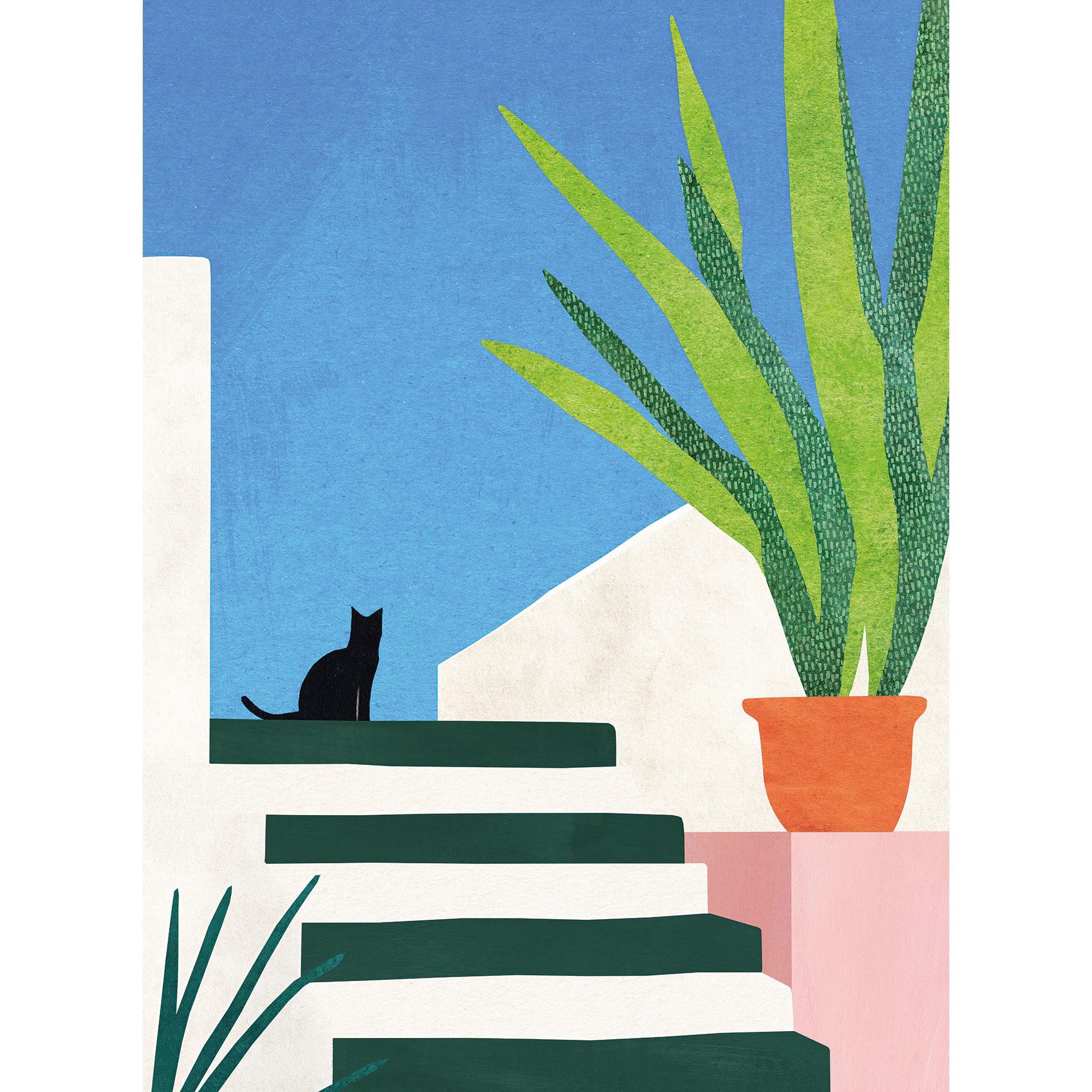Fotomural de gatos negros en Grecia - Ríos