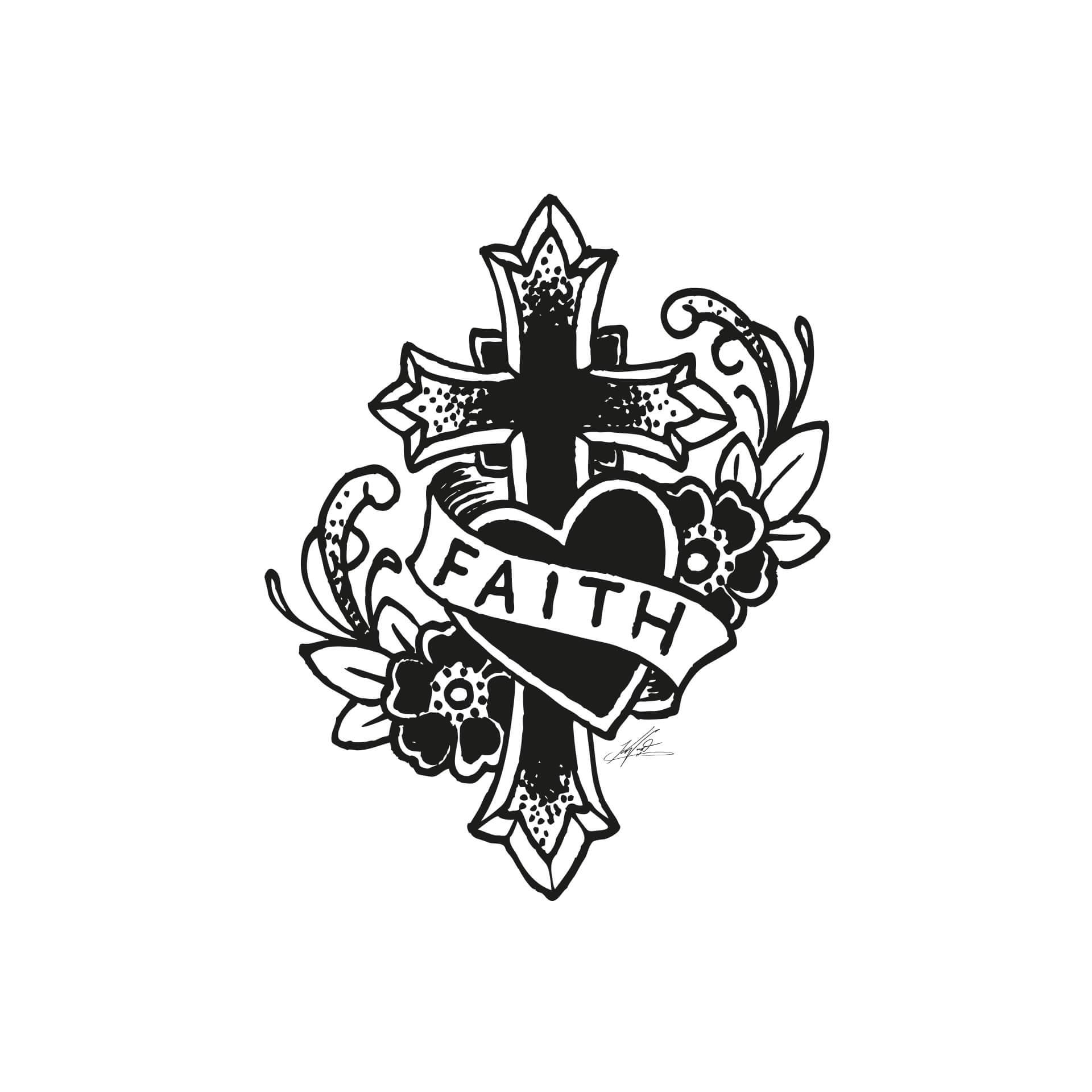 Wandtattoo LA Ink Faith