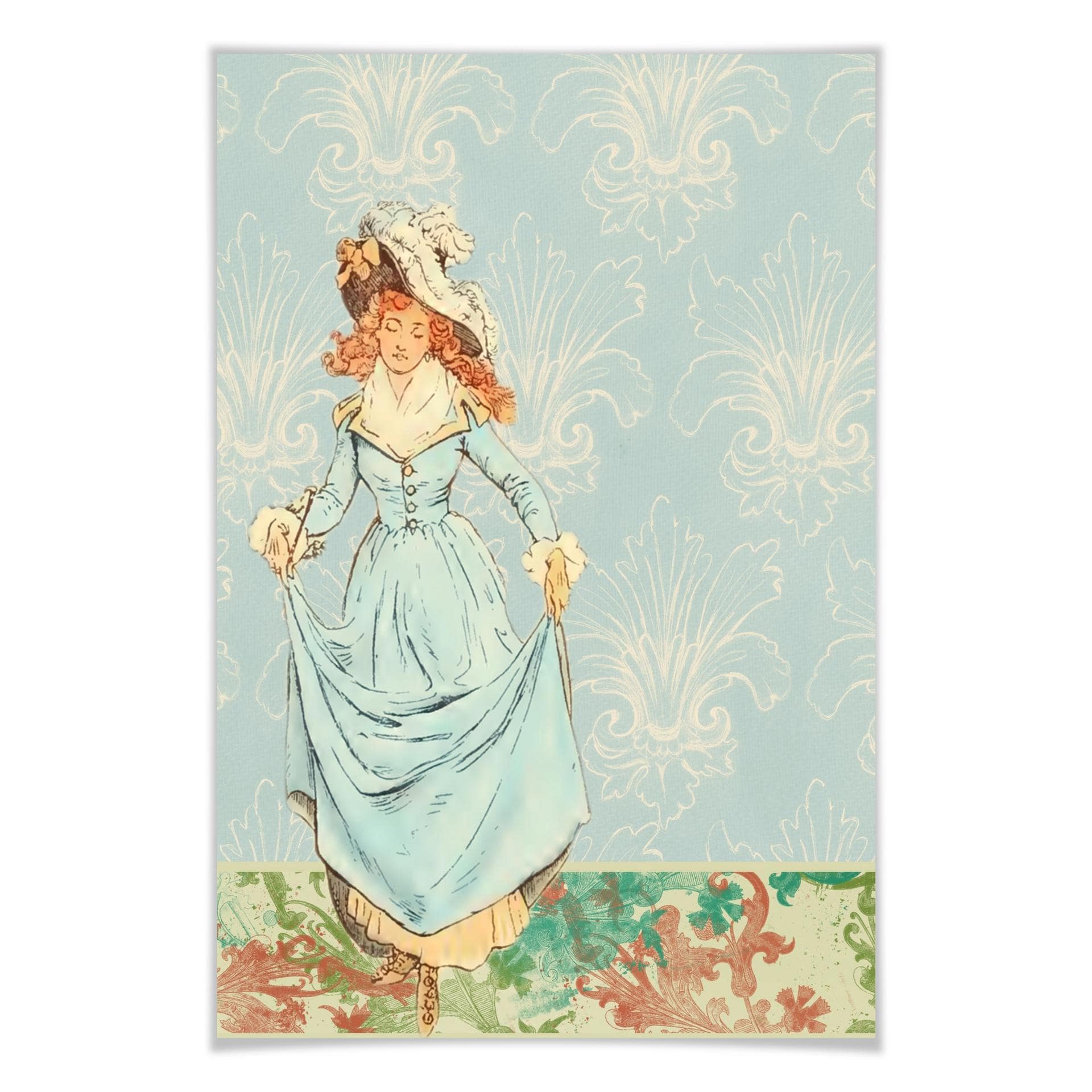 Poster - Vintage Girl 01