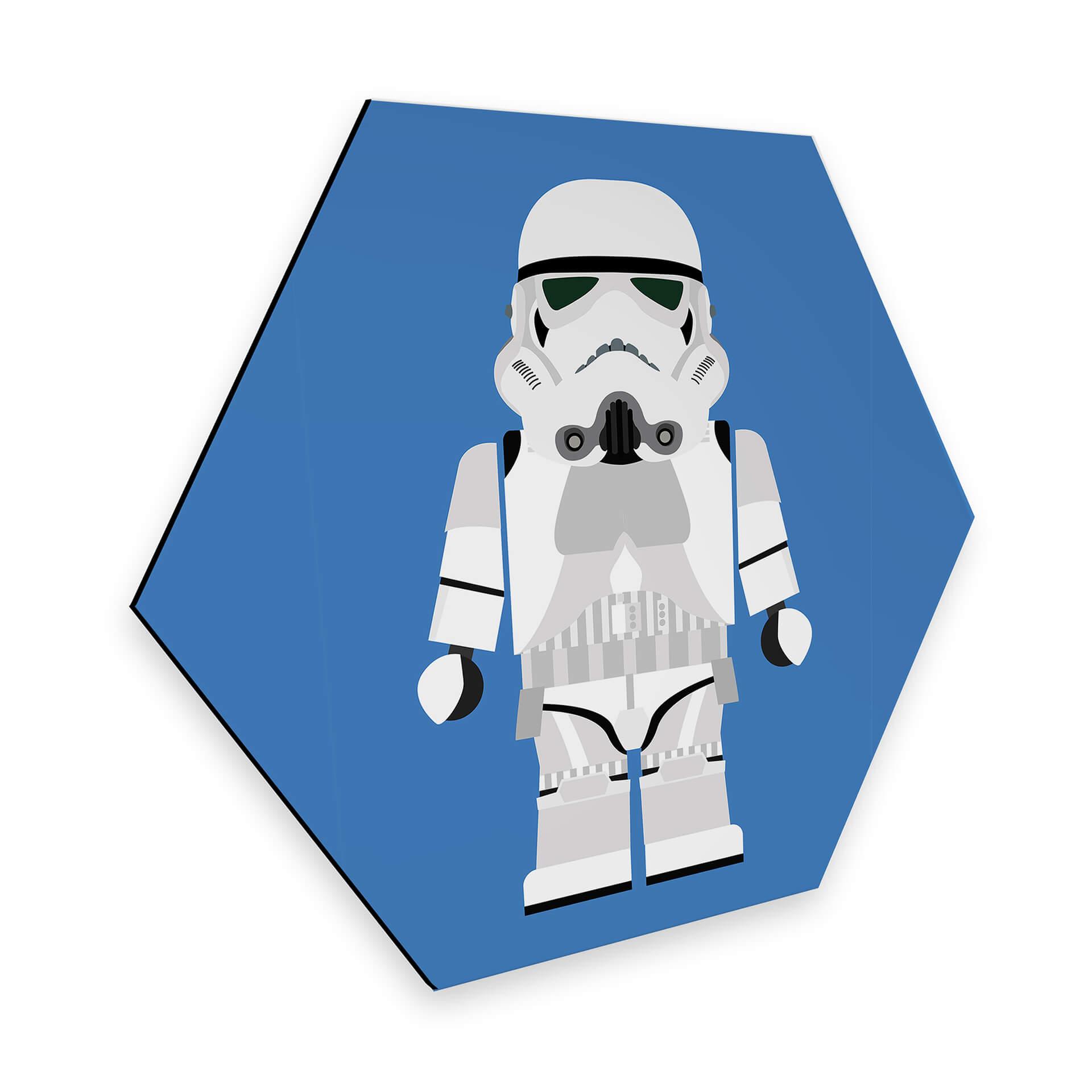Hexagon - Alu-Dibond Gomes - Stormtrooper