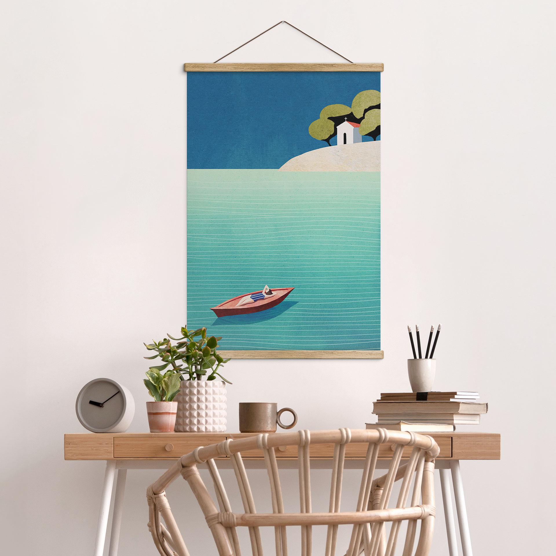 Tekstil plakat Siesta om sommeren - Rivers